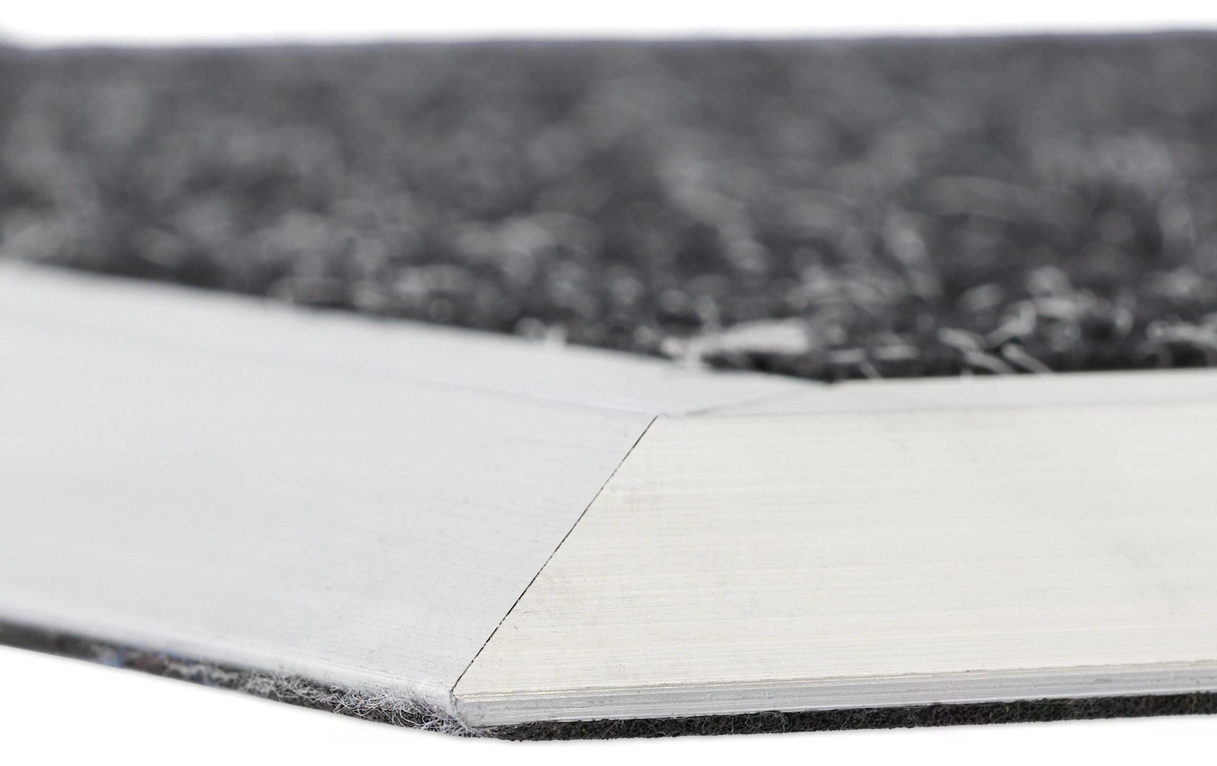 relaxdays Fussmatte »Aluminium 40 cm x 60 cm, Schwarz/Silber«