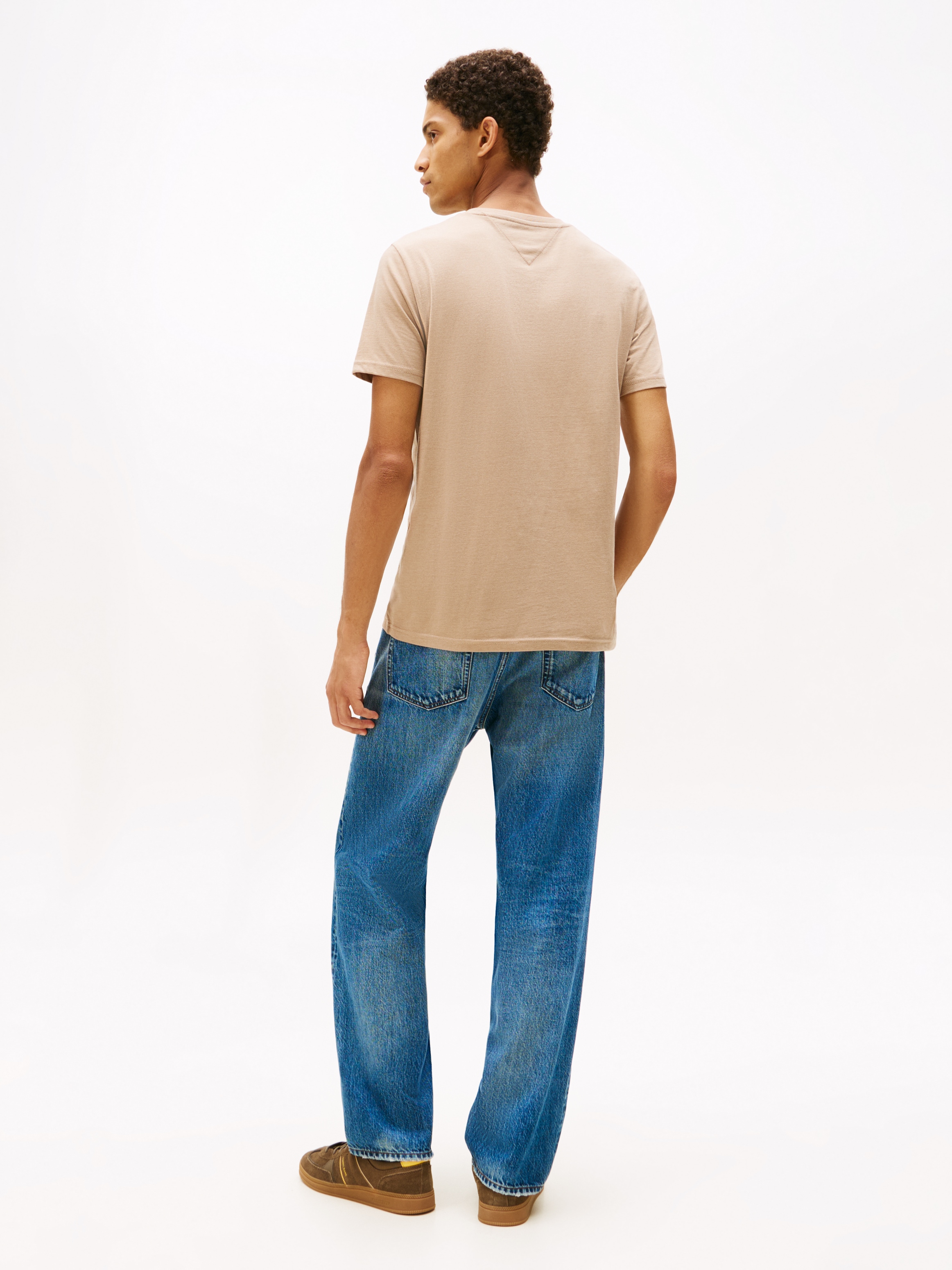 Tommy Jeans T-Shirt »TJM XSLIM JASPE HTR TEE EXT«, Mit Rundhalsausschnitt