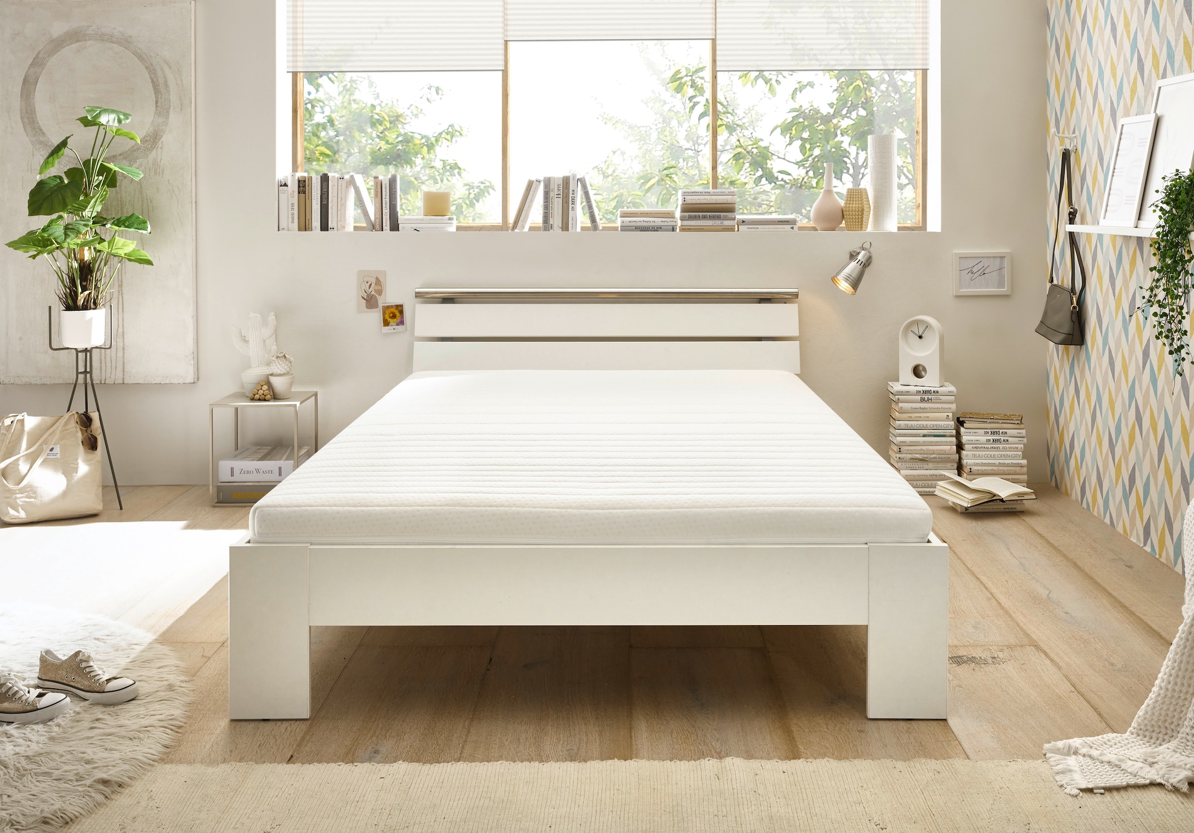 Schlafkontor Futonbett »Nizza«, Breite 140 cm, mit XXL Belastbarkeit bis zu 200 kg