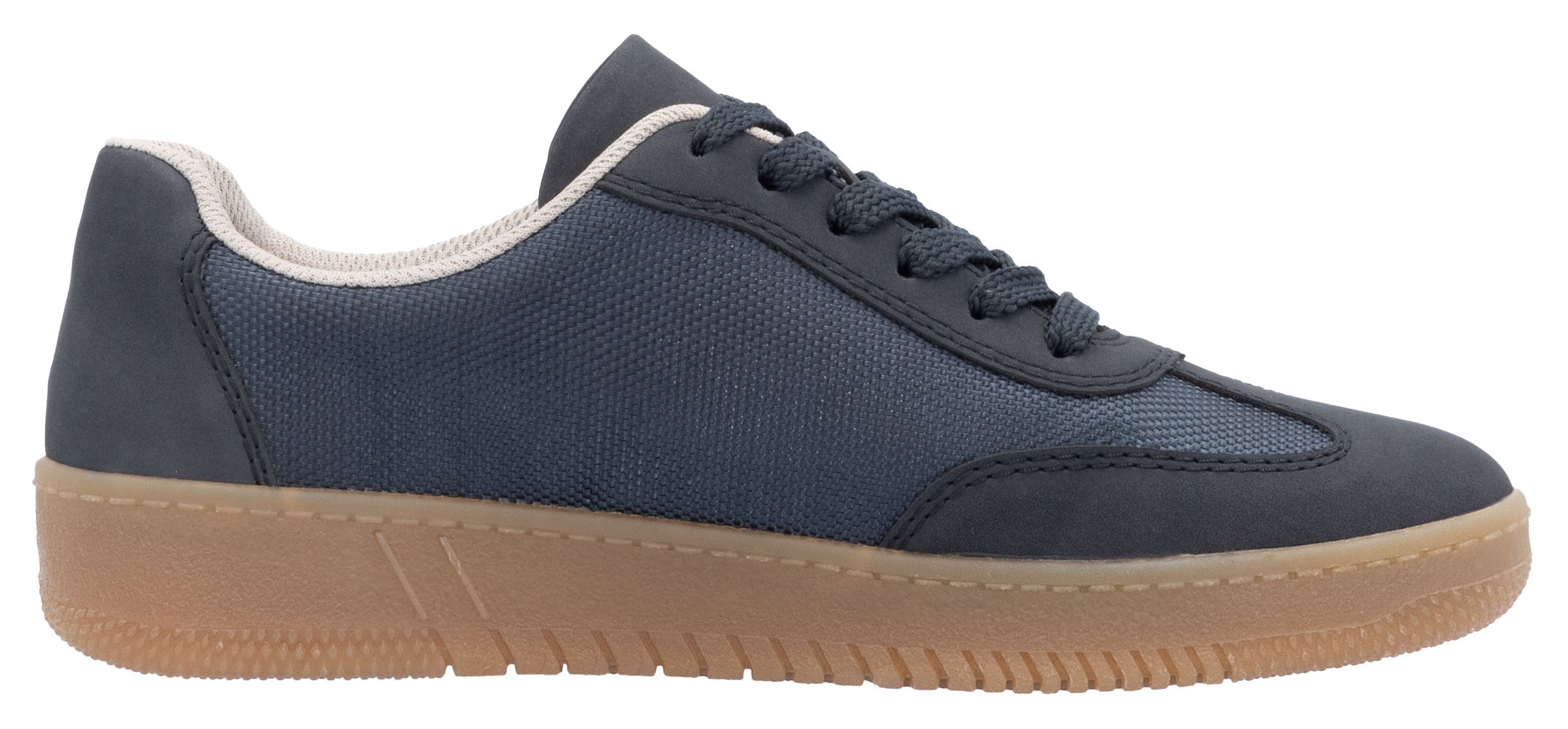RIEKER Sport Plateausneaker, Freizeitschuh, Halbschuh, Schnürschuh in veganer Verarbeitung