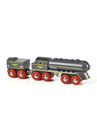 Spielzeugeisenbahn-Lokomotive »BRIO® WORLD Schwarzer Kugelblitz mit Kohlentender«