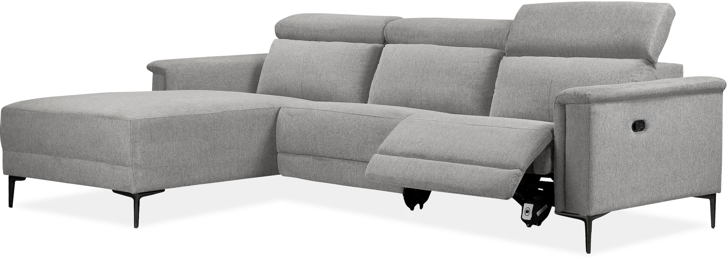 Places of Style Ecksofa Lund, mit man. o. elektr. Relaxfunktion und USB/ Kopfteilverstellung