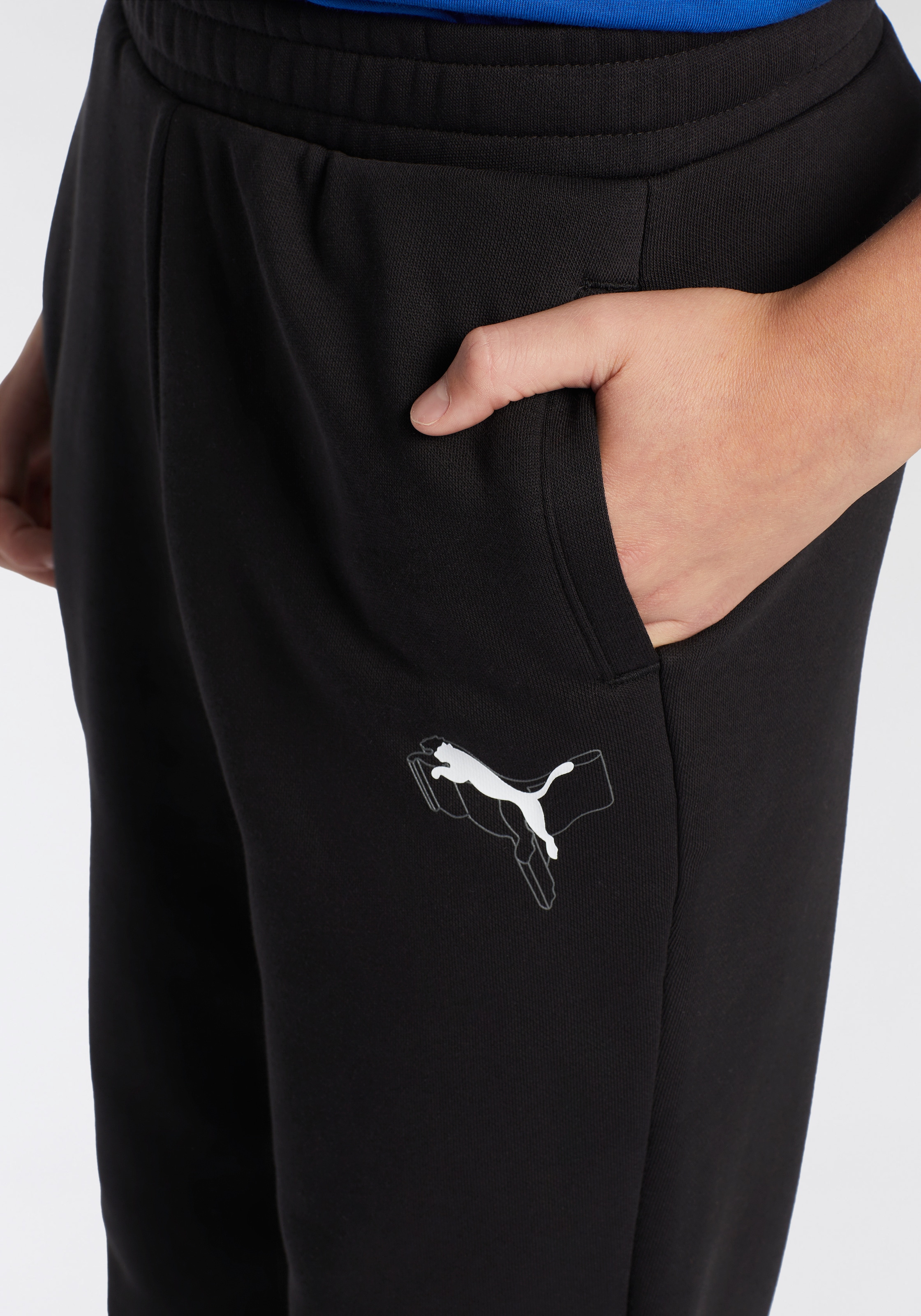 PUMA Jogginghose »ESS+ LOGO LAB CAT SWEATPANTS FL CL B«