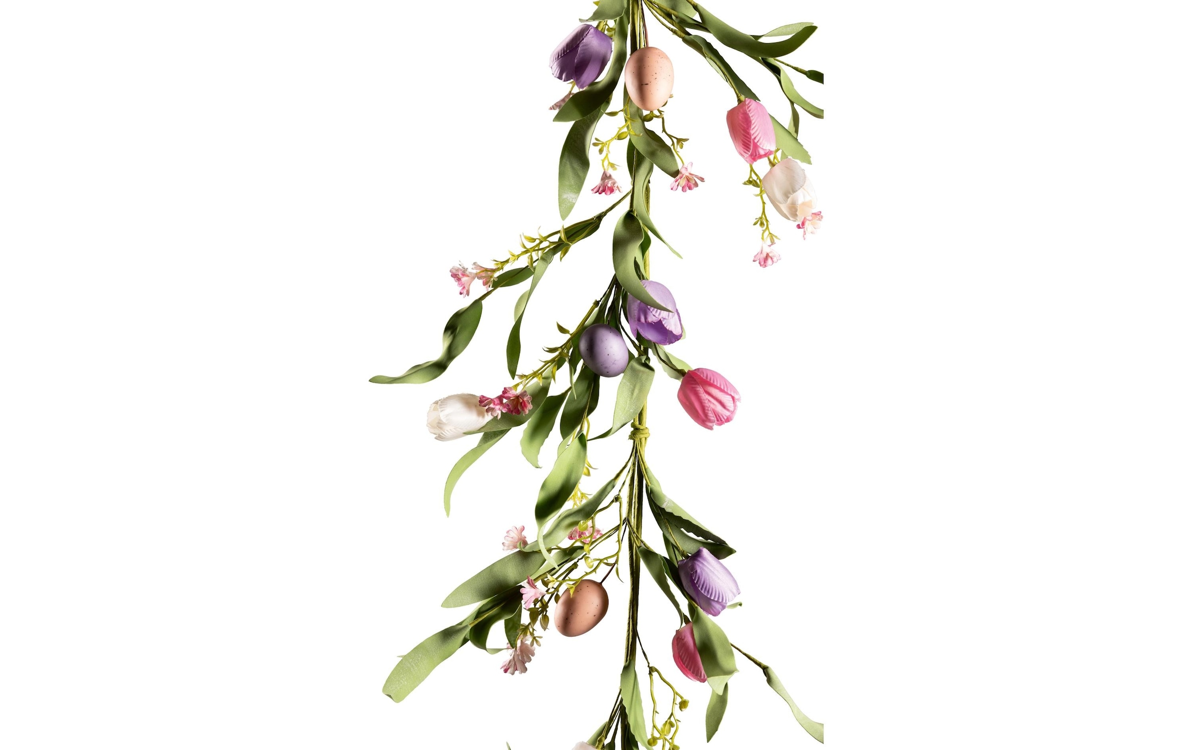 Kunstblume »Dekomat AG Tulpengirlande mit Eiern 150 cm«
