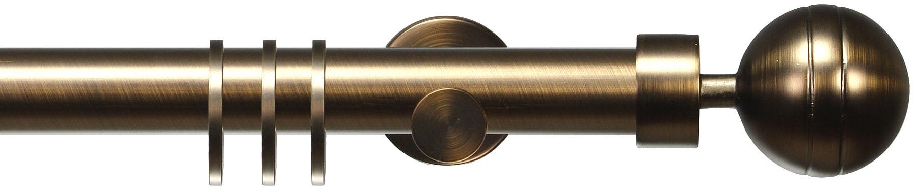 Image of Liedeco Gardinenstange "CELKUGEL01SG1L" Ø 25 mm 1 läufig-läufig Fixmass 1-läufig im Fixmass Ø 25 mm