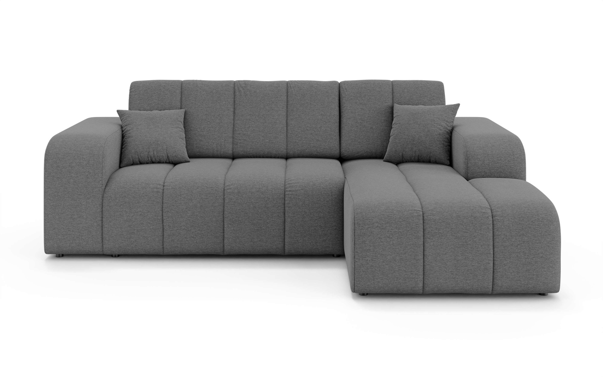 GOODproduct Ecksofa »CASSY L-Form, Schlafsofa mit Bettkasten, Masse B/T/H: 245/165/88 cm« mit 2 Rückenkissen, Recamiere rechts oder links bestellbar