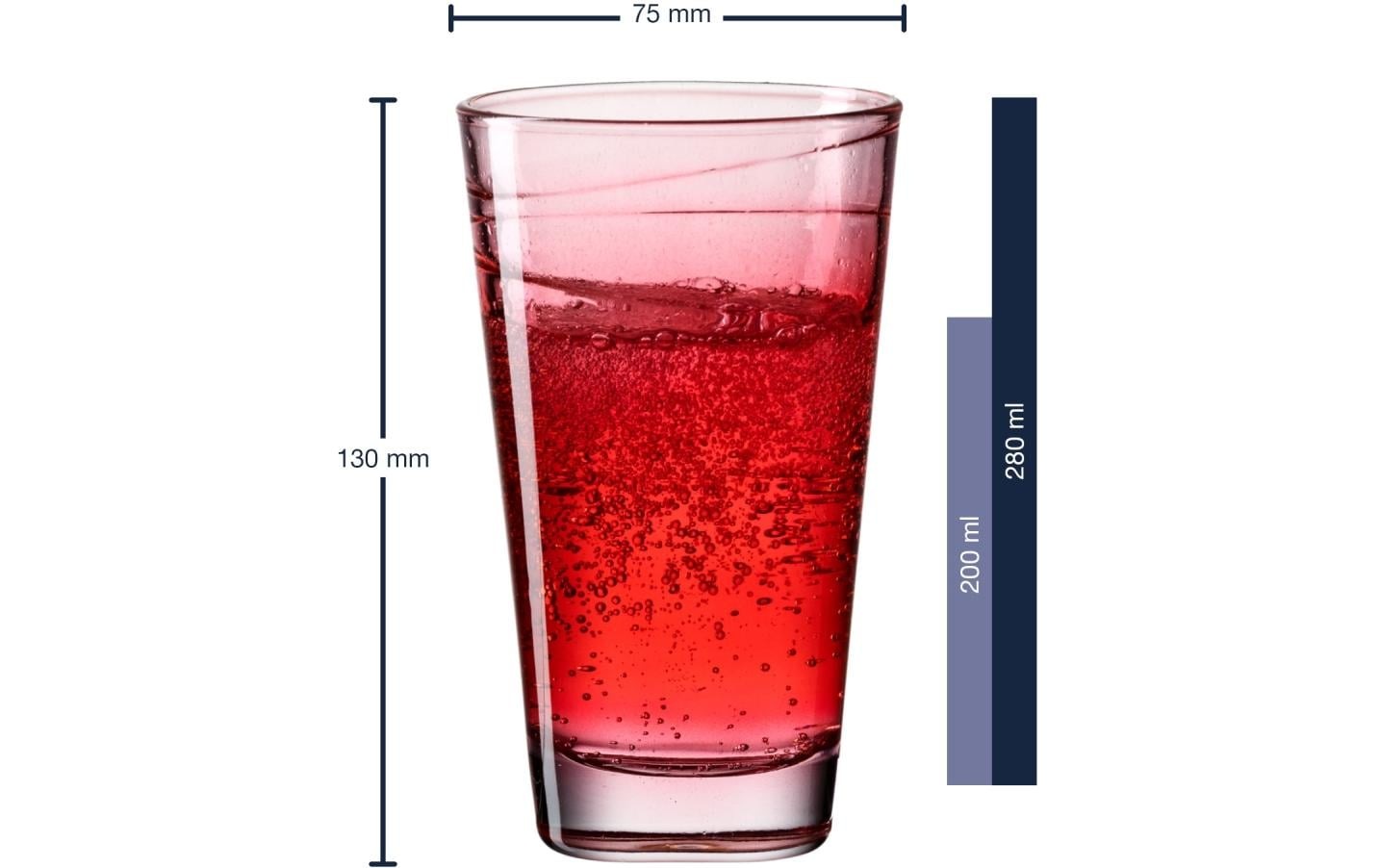 LEONARDO Glas »Vario Struttura, 280ml«, (6 tlg.)