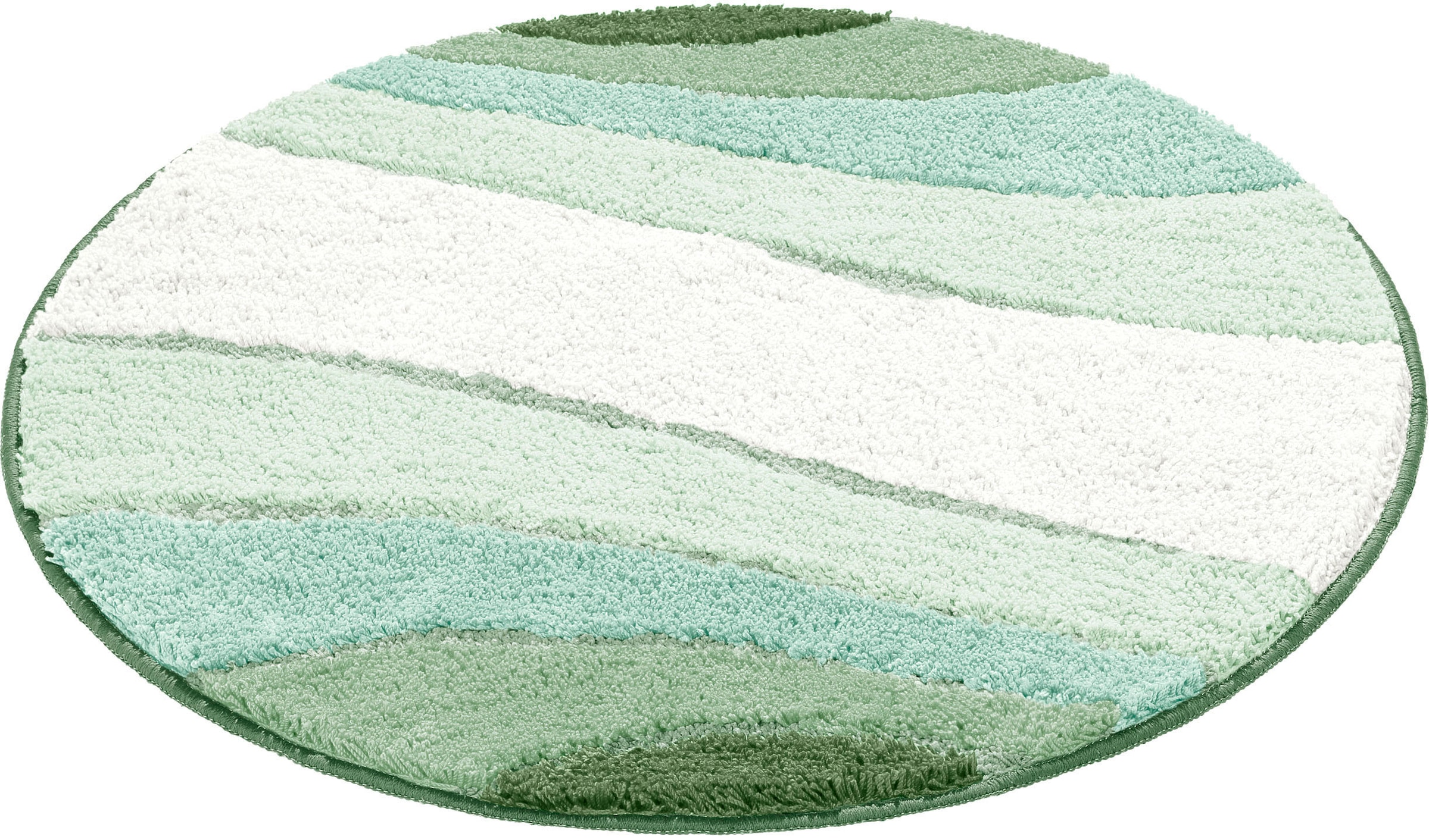 my home Badematte »Josie, Badvorleger, Badezimmer Teppich«, rutschhemmend beschichtet, fussbodenheizungsgeeignet-schnell trocknend-strapazierfähig, Badteppich, Badematten, rechteckig, rund & als 3-tlg. Set erhältlich