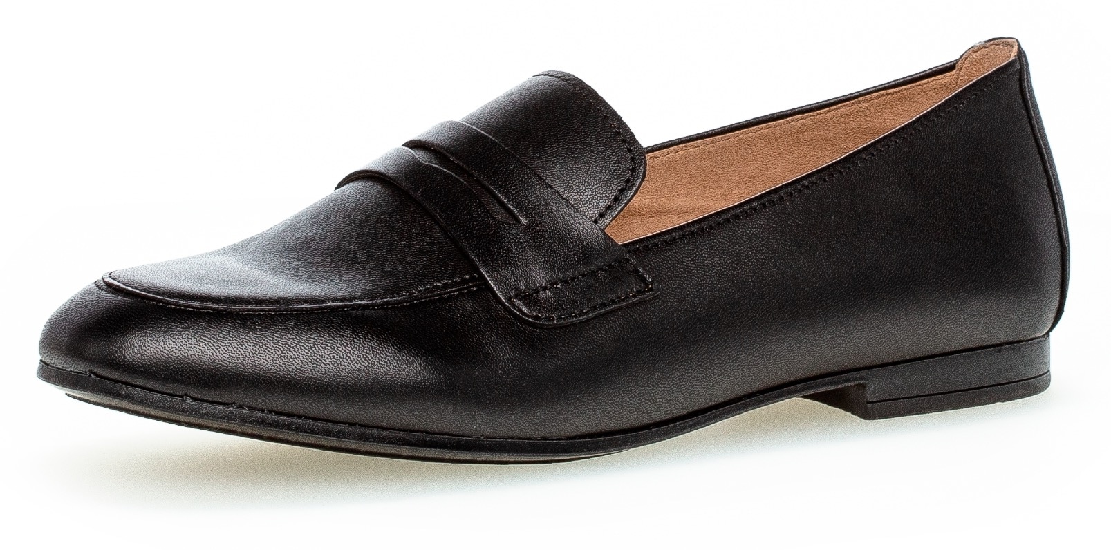 Loafer, Slipper, Business Schuh mit Zierriegel und Blockabsatz