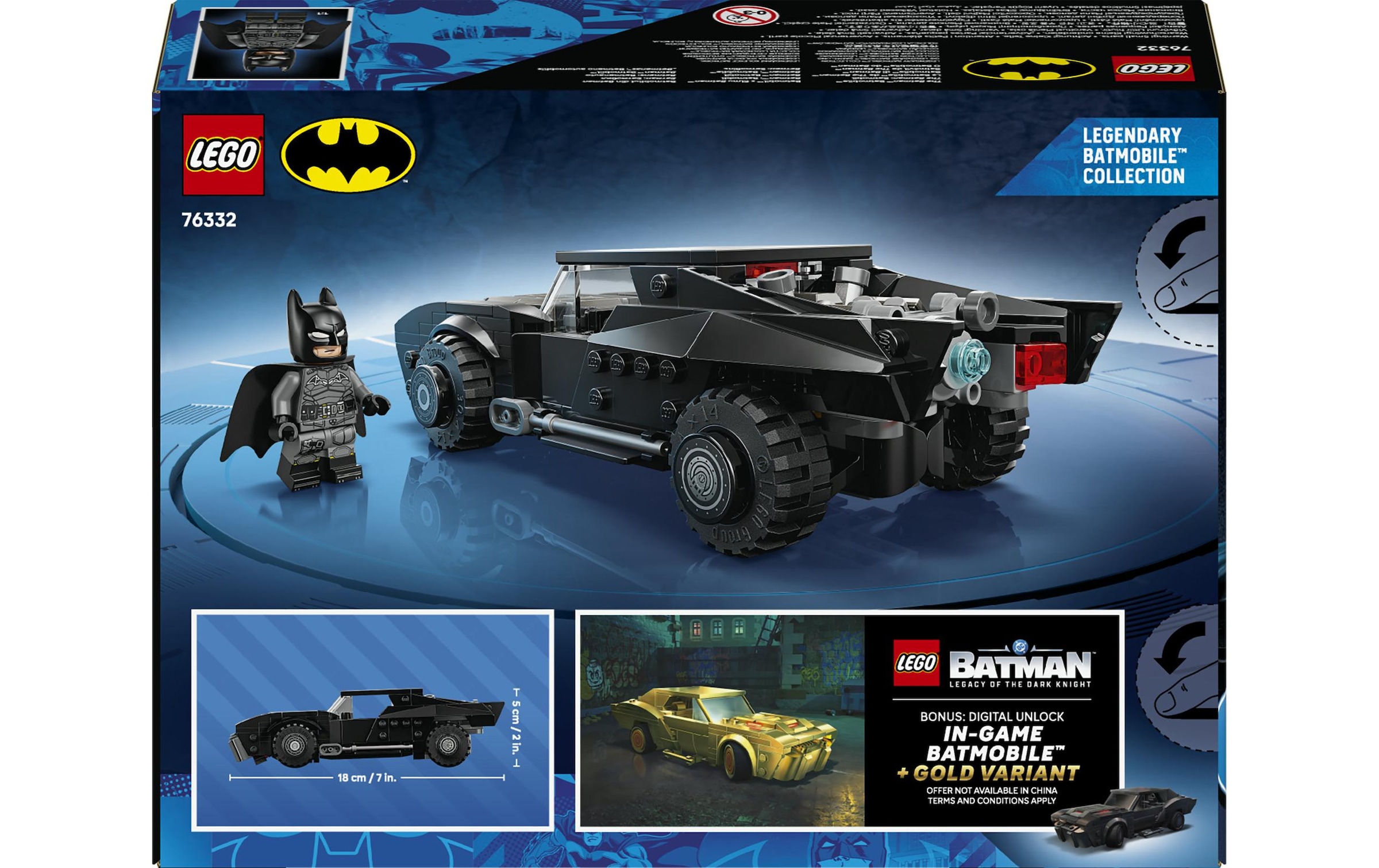 LEGO® Konstruktionsspielsteine »The Batman: Batmobil (76332), LEGO Super Heroes«