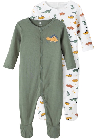 Schlafoverall »NBMNIGHTSUIT 2P W/F LAUREL DINO«, (Packung, 2 tlg.)