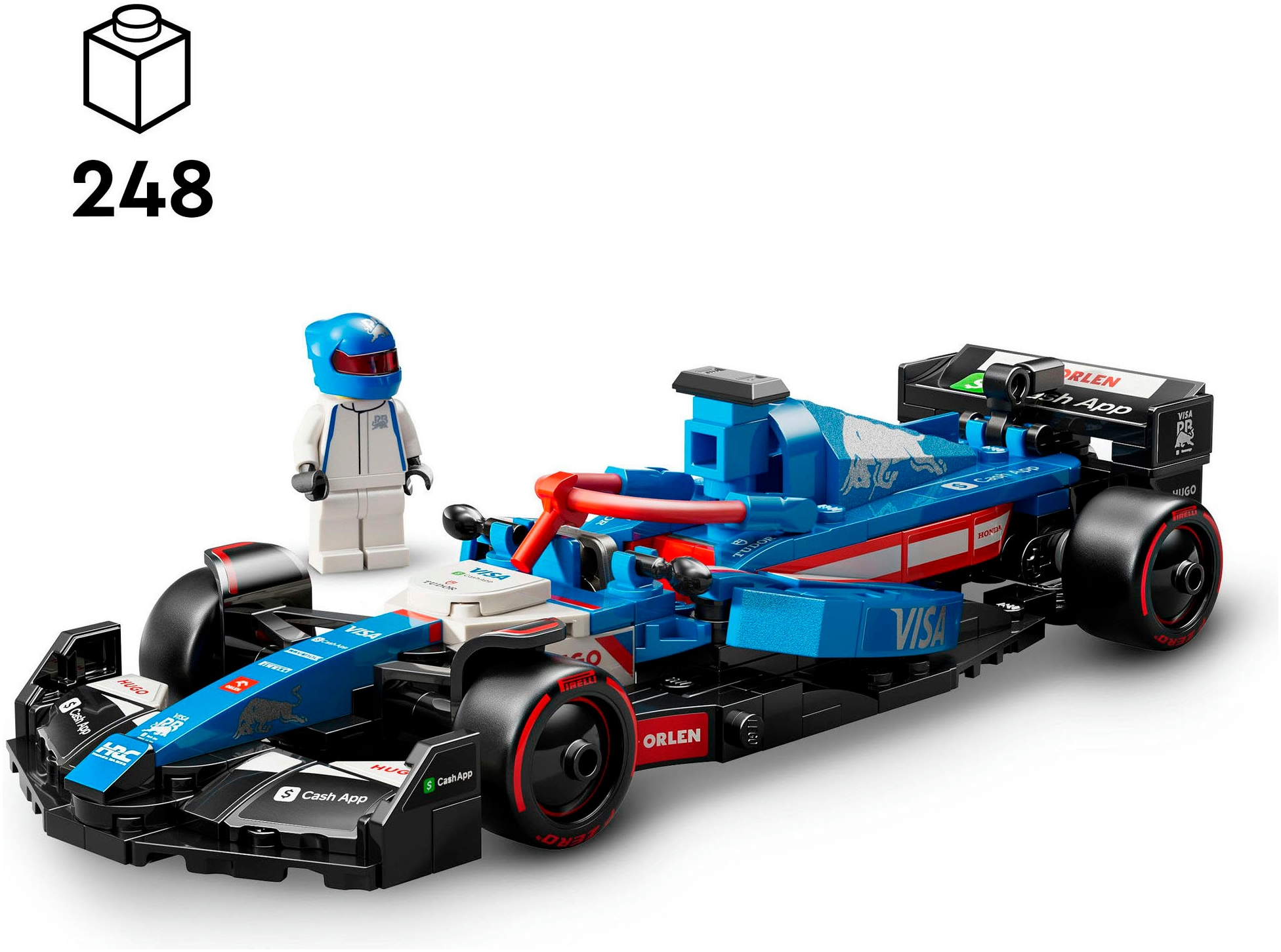 LEGO® Pions de construction »Visa Cash App RB VCARB 01 F1® Rennauto (77246), LEGO® Speed Champions« Made in Europe