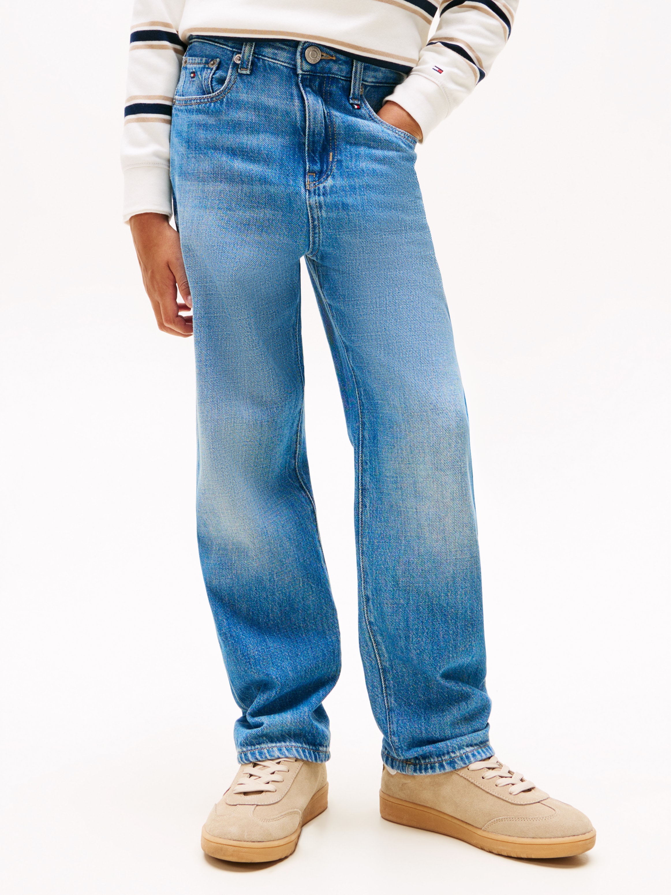 Image of Tommy Hilfiger Gerade Jeans "SKATER MID BLUE DENIM" Kinder bis 16 Jahre