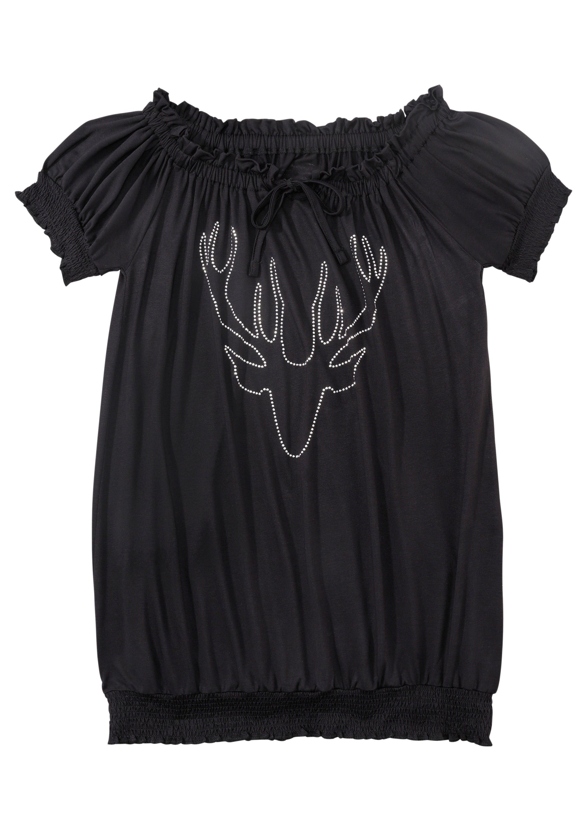 Image of Hangowear Trachtenshirt, Damen, mit Glitzersteinchen bei Ackermann Versand Schweiz