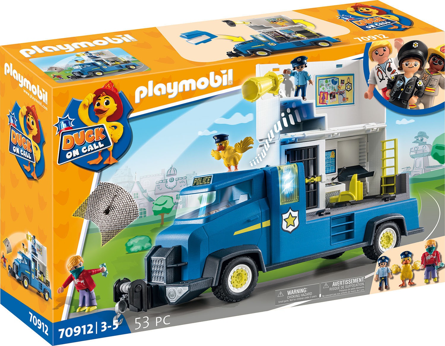 Image of Playmobil® Konstruktions-Spielset »Polizei Truck (70912), Duck on Call«, (53 St.), mit Licht- und Soundeffekten, Made in Germany bei Ackermann Versand Schweiz