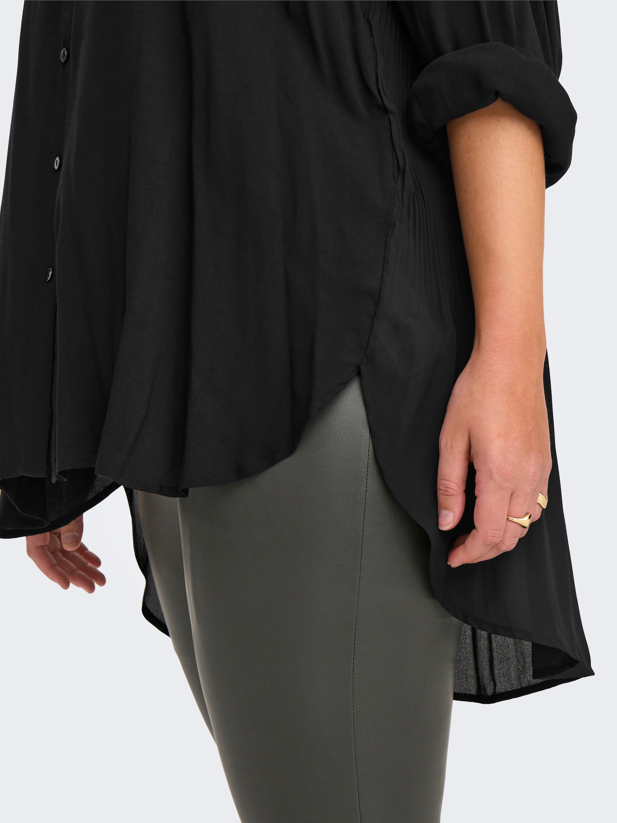 ONLY CARMAKOMA Longbluse »CARFREYJA L/S LONG SHIRT WVN« Viskosemischung