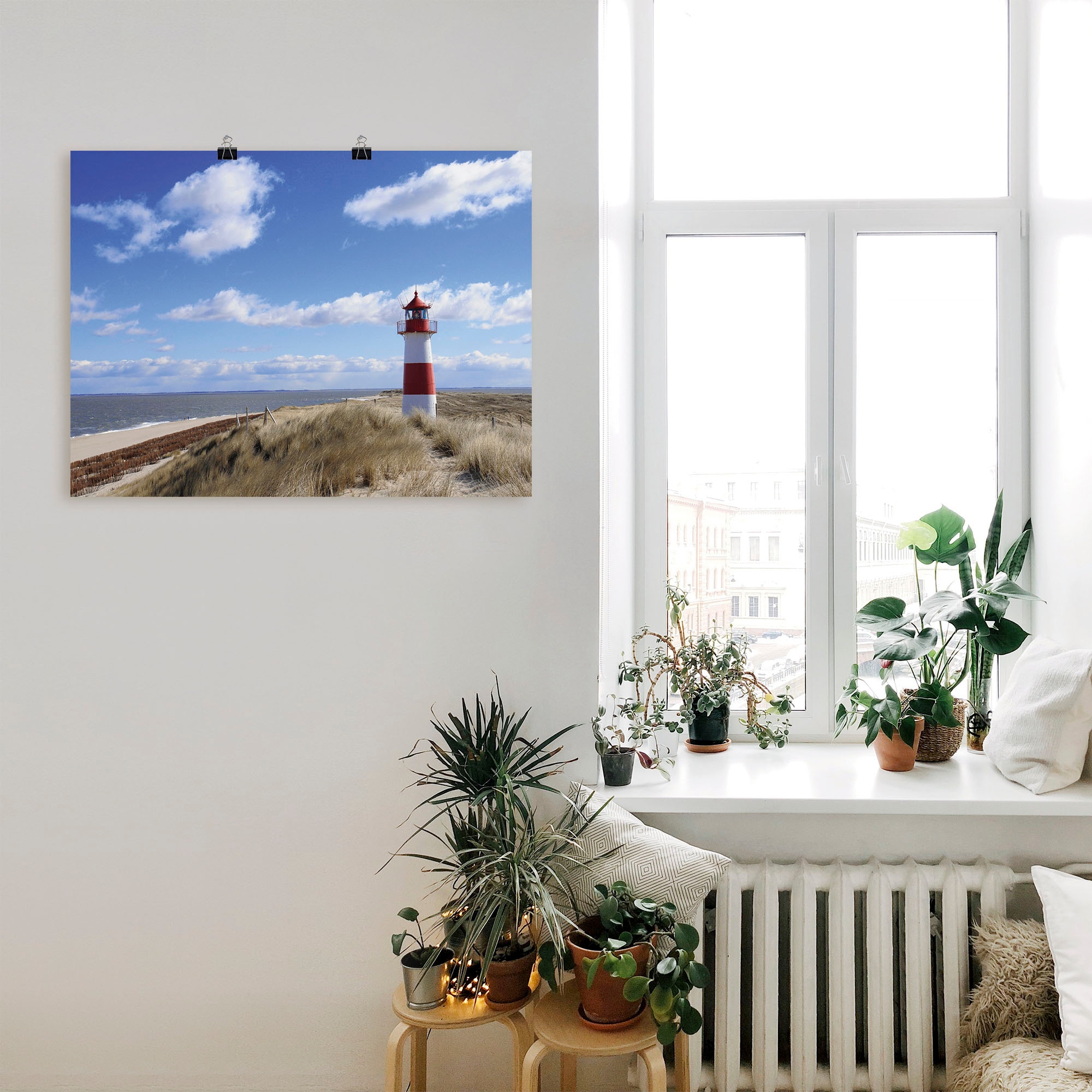 Artland Tableau sur toile »Leuchtturm Sylt« 1 cuis tlg. als Leinwandbild, Poster in verschied. Grössen