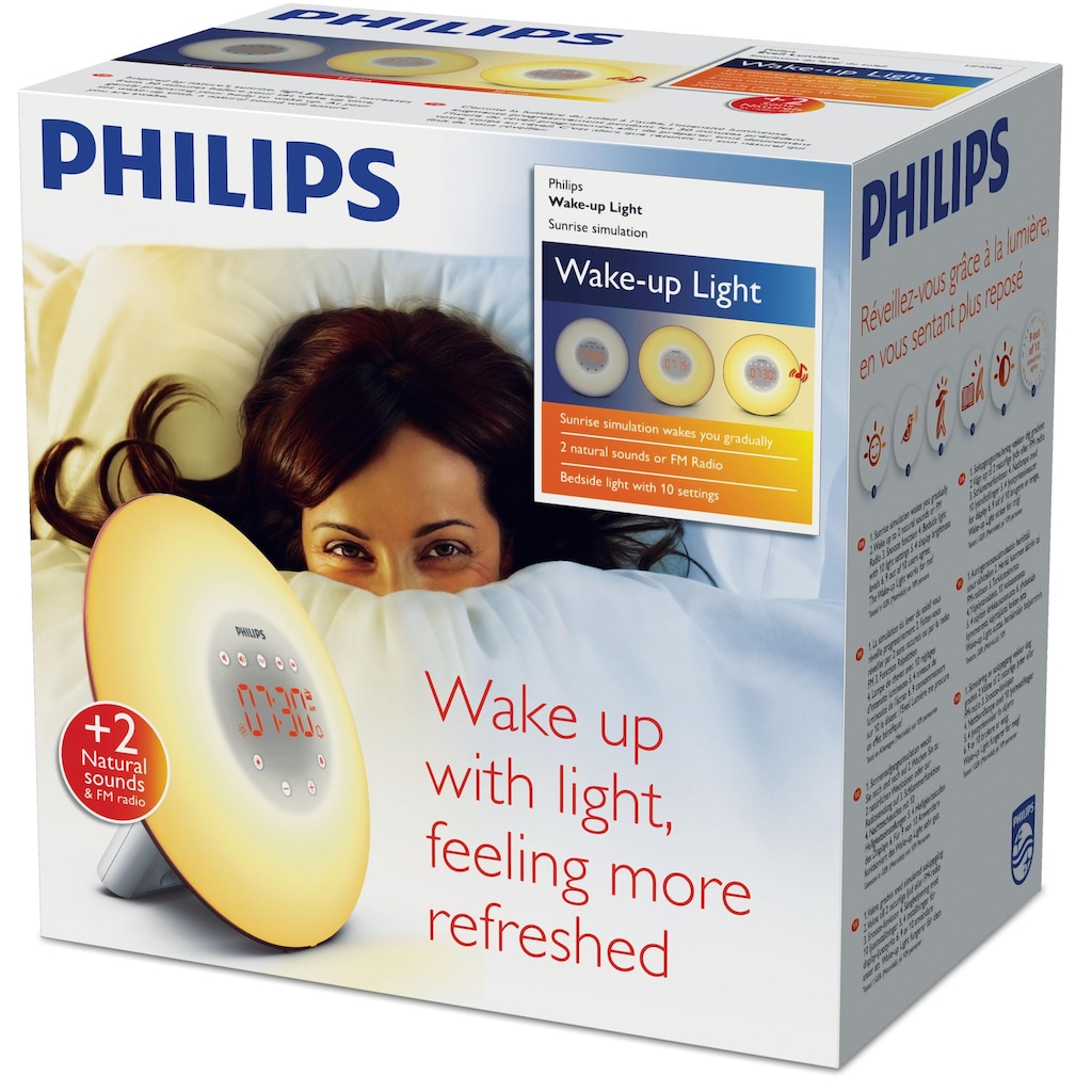Philips Tageslichtwecker »HF3506/50 Wake Up Light«, Aufwachen mit Licht und natürlichen Tönen