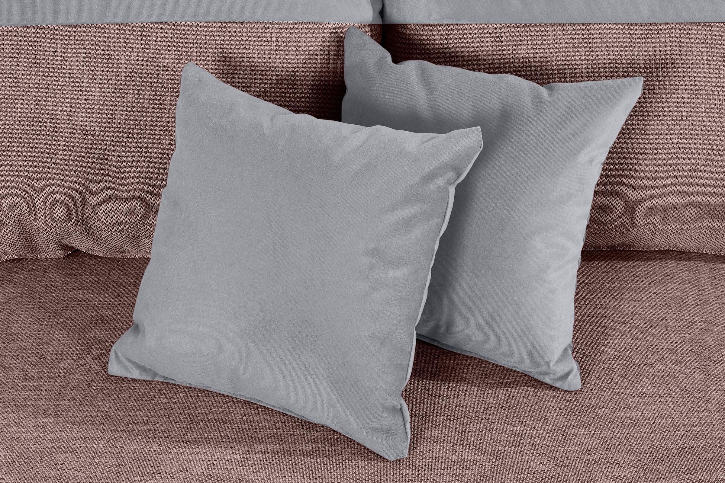 COLLECTION AB Wohnlandschaft »Antalya U-Form« mit Bettkasten und Bettfunktion, 2 Zierkissen inklusive