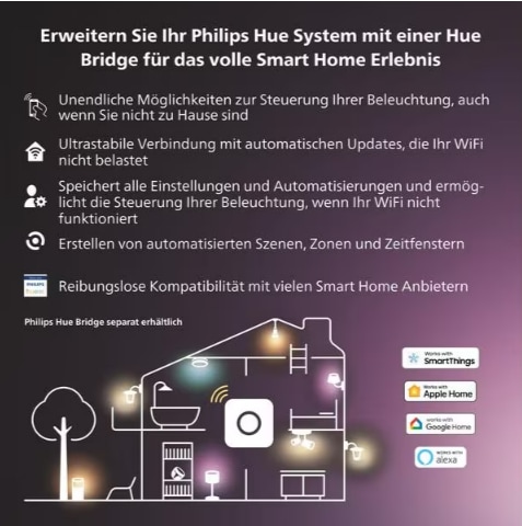 Philips Hue Pendelleuchte »Hue Tischleuchte Play«