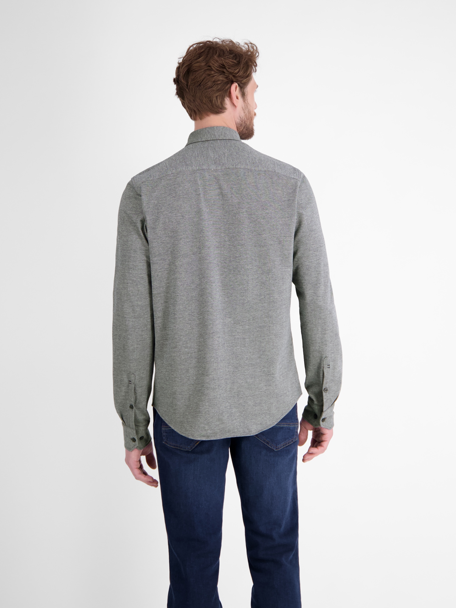 LERROS Chemise à manches longues »Herren Jerseyhemd, Stil trifft auf Komfort«