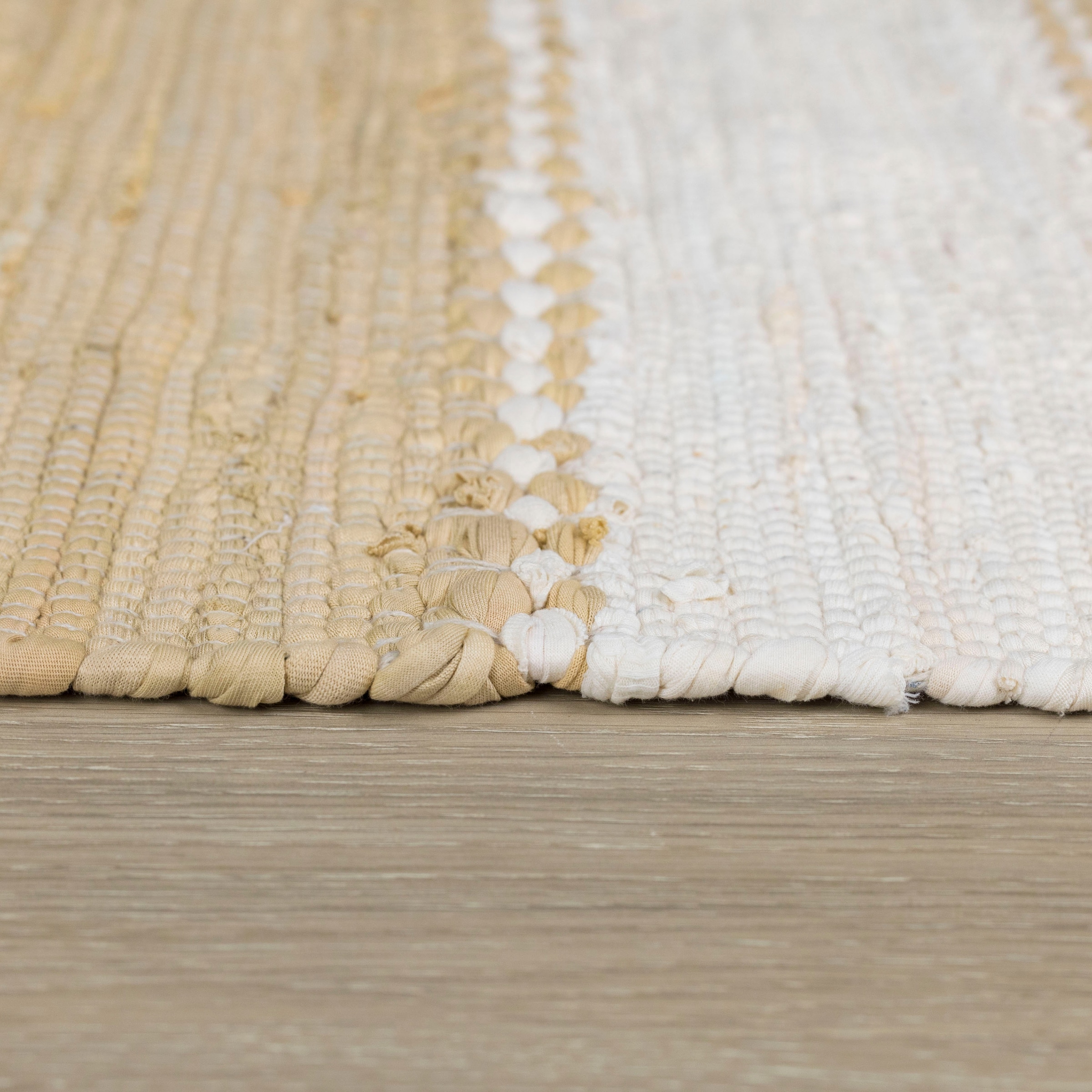 Handweb Baumwolle, Myflair Möbel Teppich, mit rechteckig, kaufen reine handgewebt, Teppich gestreift, Fransen & »Karim«, Accessoires
