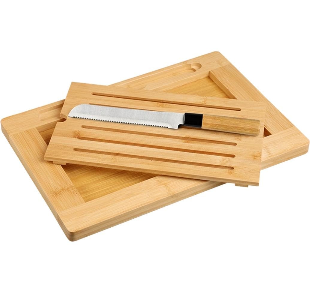 KESPER® Brotschneidebrett »Brotschneidebrett inkl. Krümelfach« inkl. Brotmesser