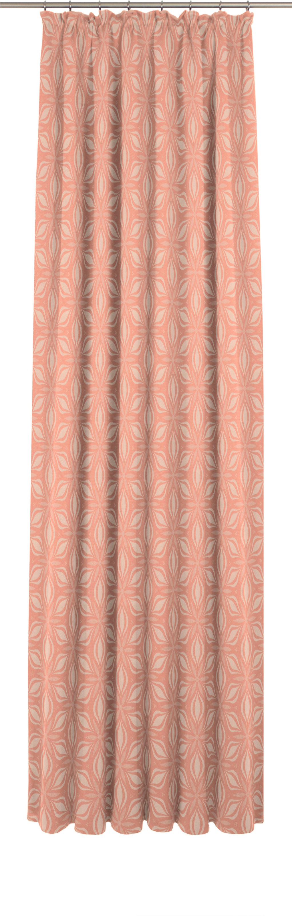 Adam Vorhang »Vorhang Retro Floret mit Kräuselband (1 St) aus 100 % Bio-Baumwolle«, (1 St.), Vorhang Retro Floret mit Kräuselband (1 St) aus 100% Bio-Baumwolle
