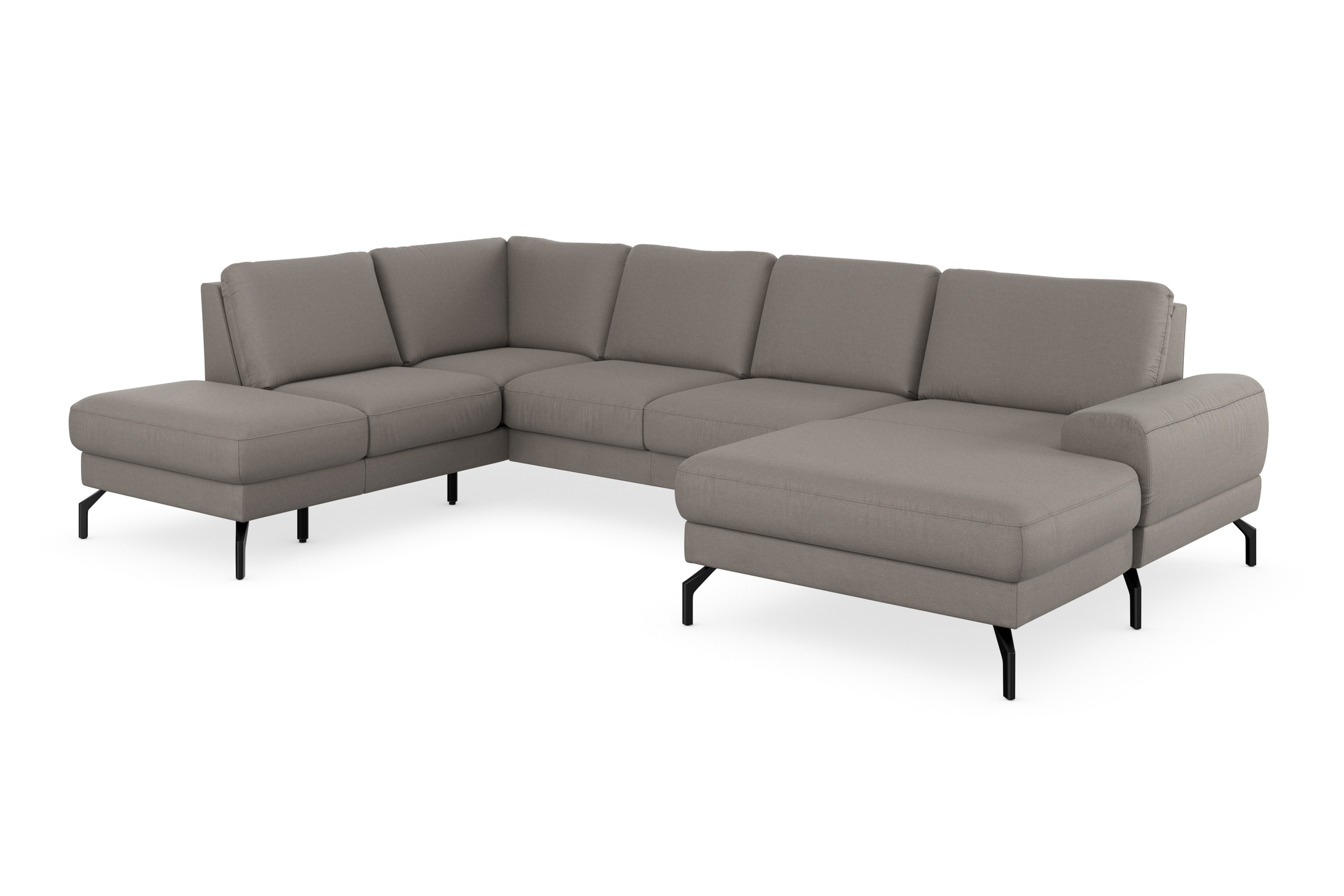 sit&more Wohnlandschaft »Cinturo U-Form«, inklusive Sitztiefenverstellung und Federkern, Sitzhöhe 48 cm