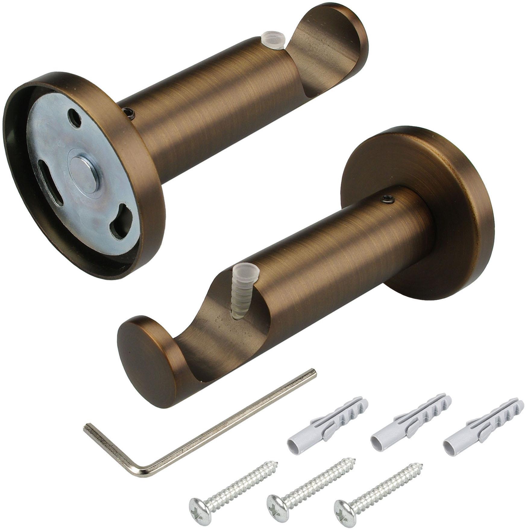 Liedeco Gardinenstange »CELBULLE01SG1L«, 1 läufig-läufig, Fixmass, 1-läufig im Fixmass Ø 25 mm