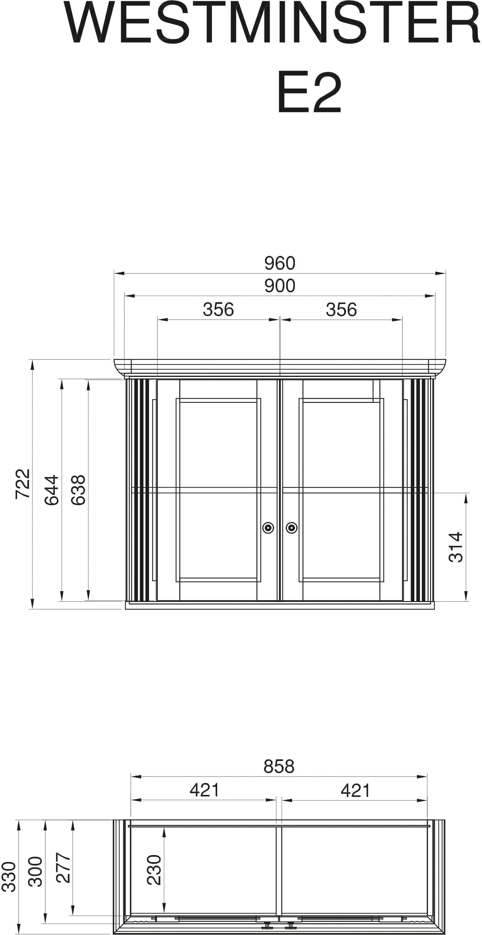 GOODproduct Cuisine »KS-Westminster« Breite 204 cm, ohne E-Geräte