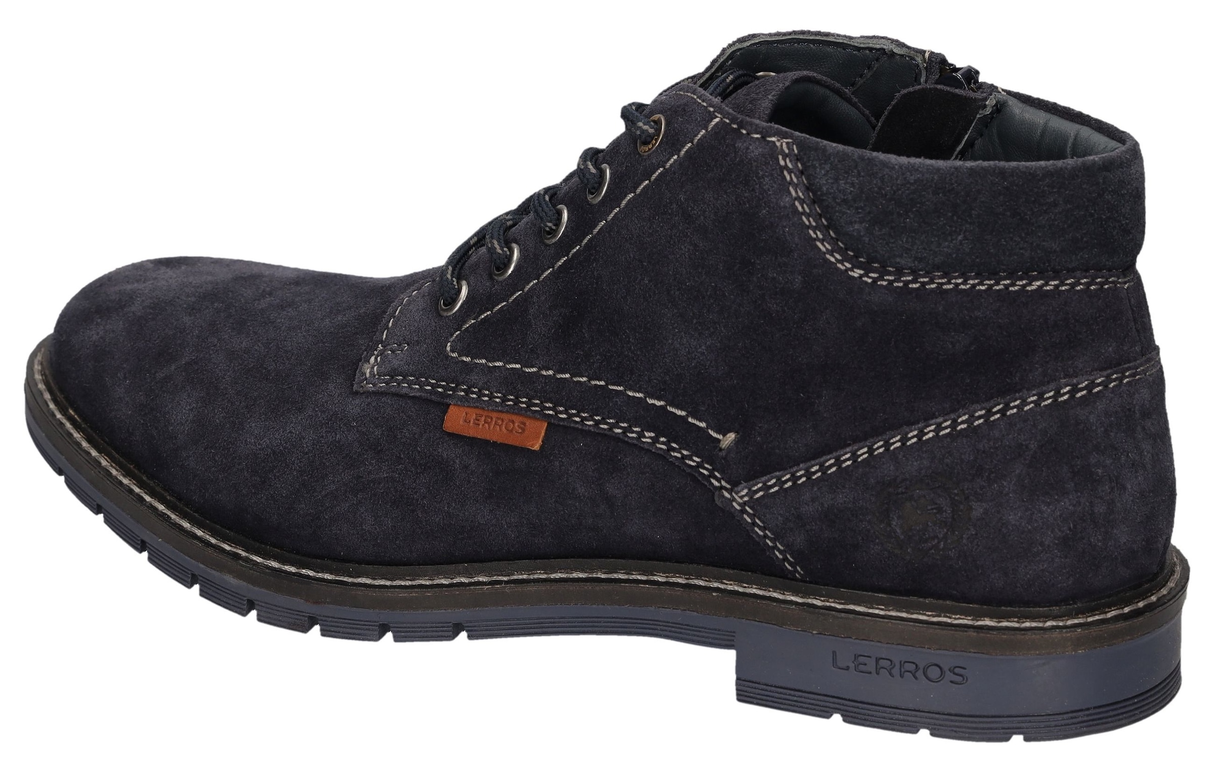 LERROS Bottines à lacets  chaussure business, bottines à lacets avec talon bloc