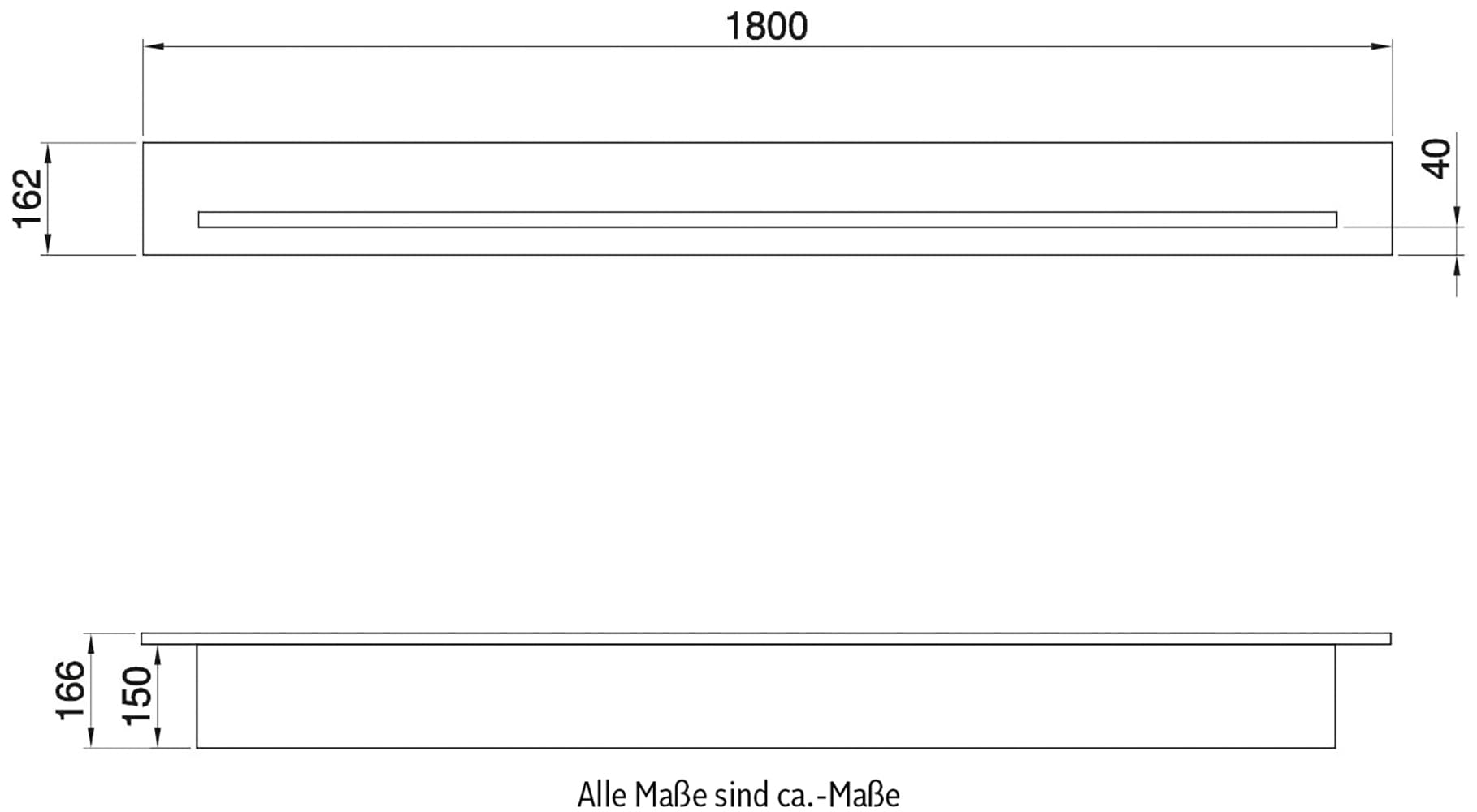Home affaire Wandboard »Stranda, Wandregal im Scandi-Style, Wandhalter mit Ablagefläche«, vielseitig einsetzbares Hängeregal, in zwei Farben & Grössen verfügbar