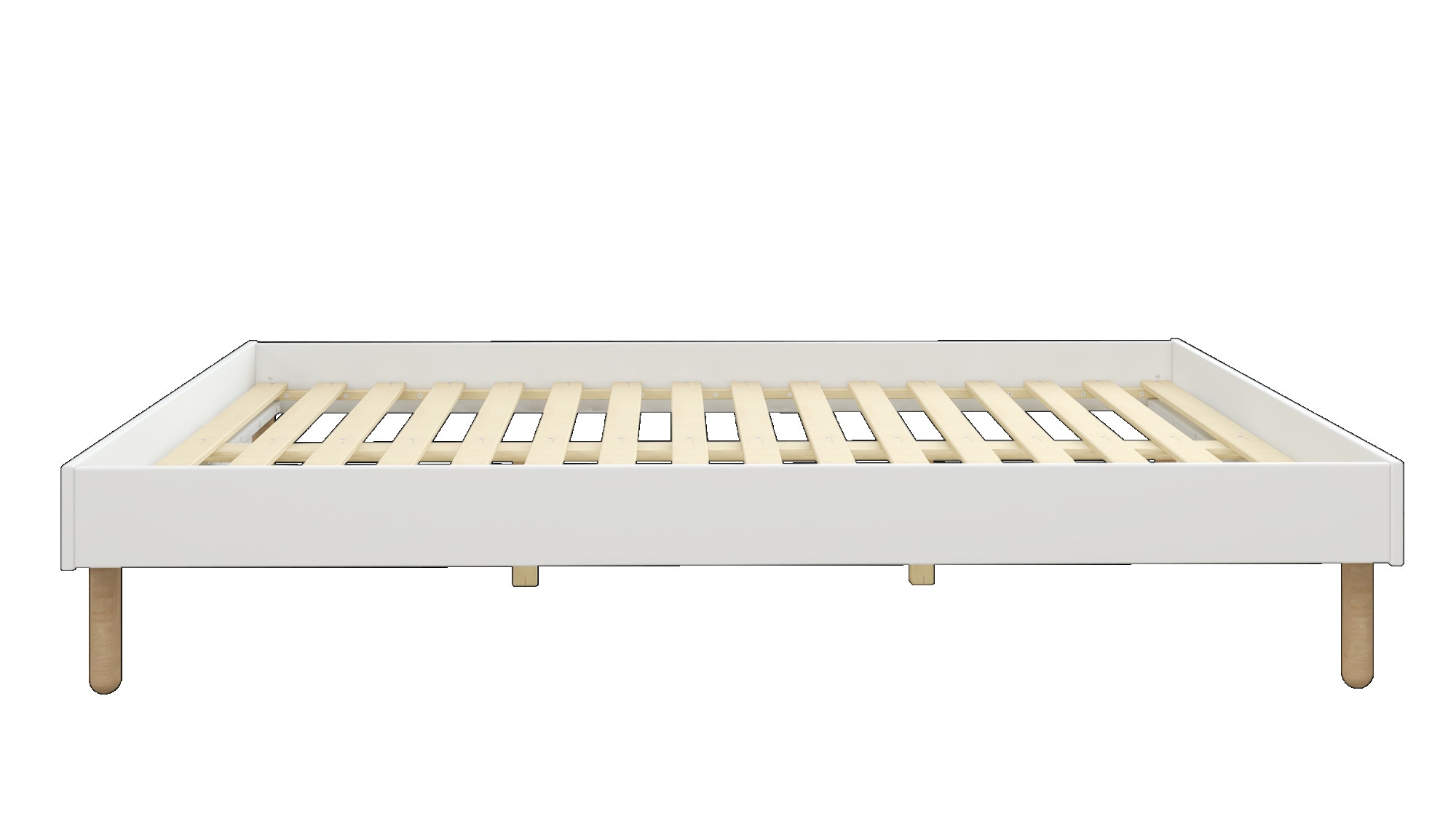 Home affaire Bett »Dagmar, Bettgestell, teilMDF, minimalistisches Design«, Breite 140 cm, inklusive feste Latten aus massiver Kiefer