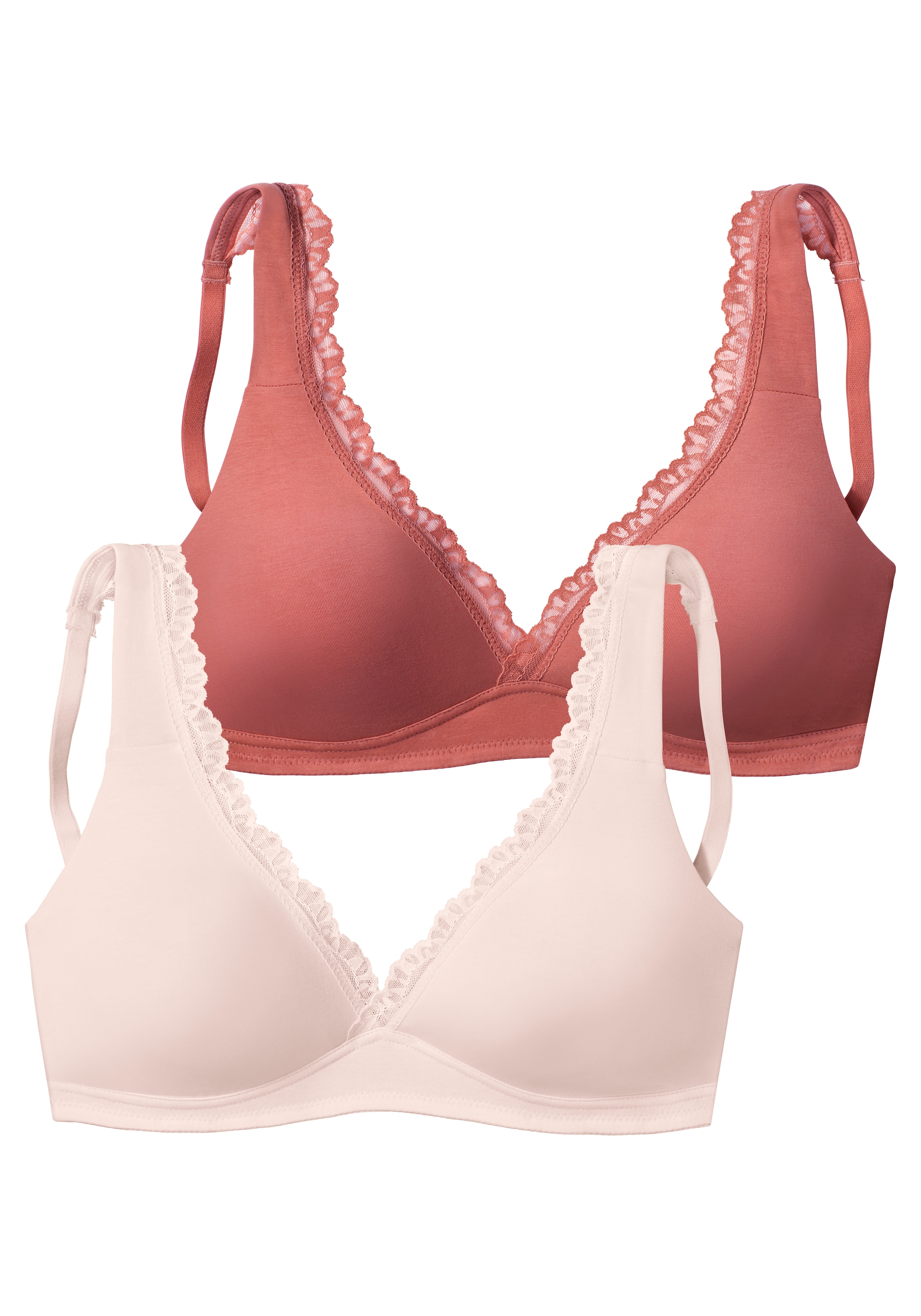 petite fleur Soft-BH, ohne Bügel aus weicher Baumwollmischung, Bralette-BH