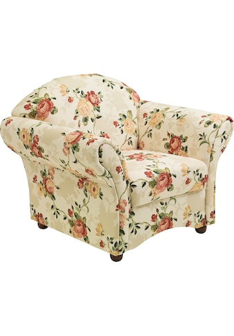 Max Winzer® Sessel »Carolina«, mit Holz-Kugelfüssen, Blumen kaufen