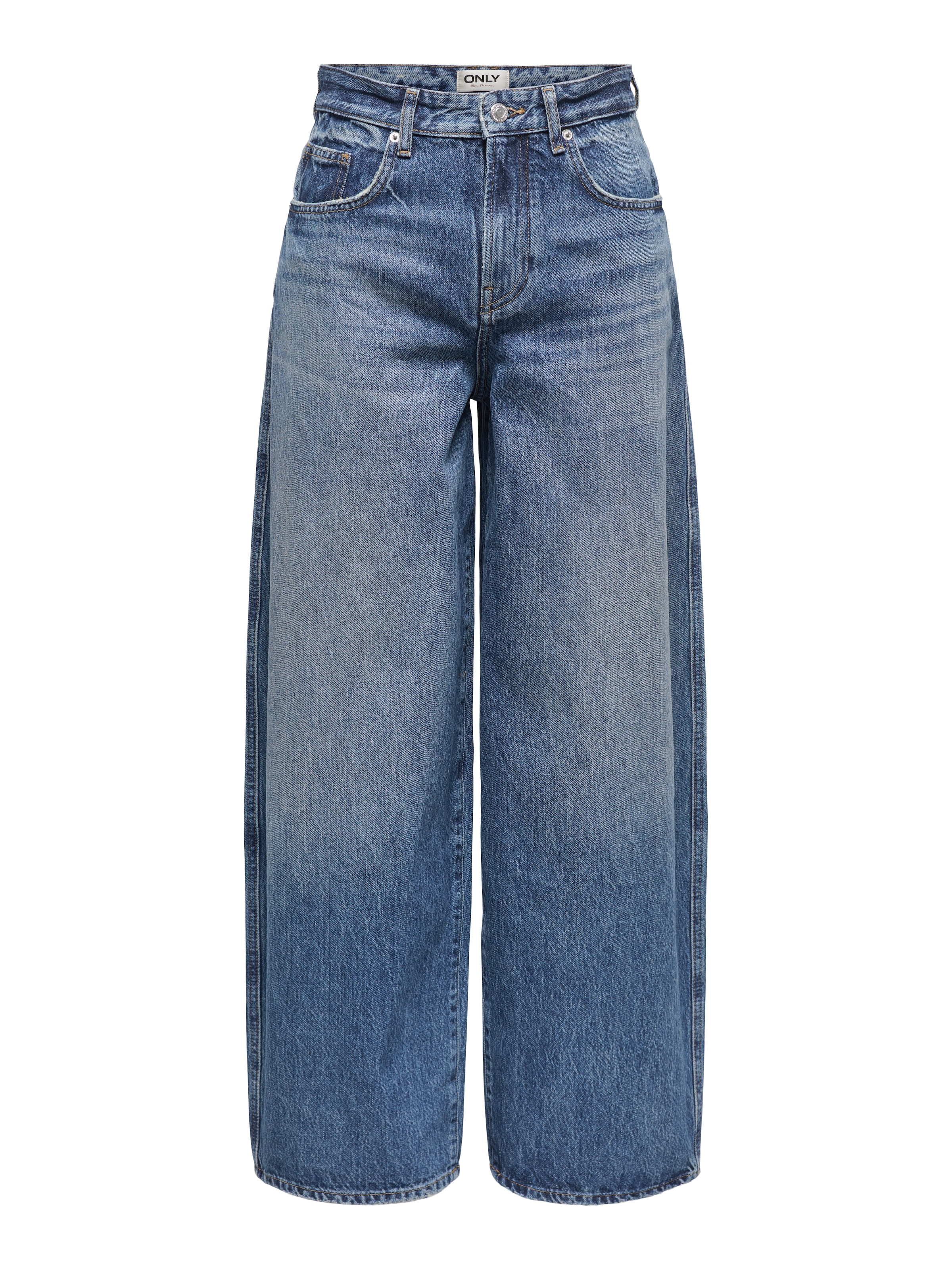 ONLY High-waist-Jeans »ONLTAYLOR HW BARREL DNM TAI466 NOOS« Baumwolle, loose fit