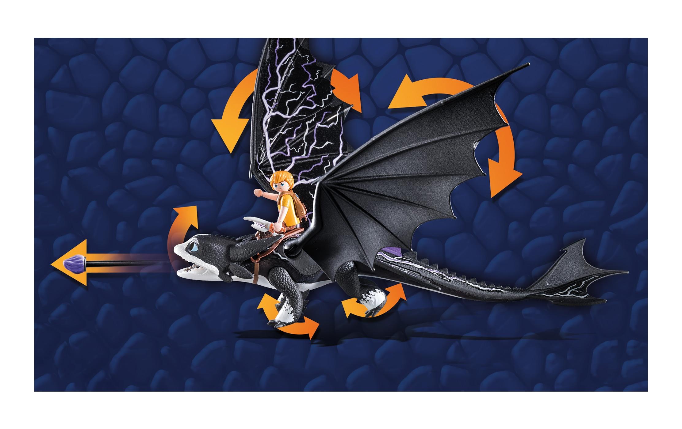 Playmobil® Spielbausteine »Dragons The Nine Realms – Thunder & Tom 71081«, (39 St.)