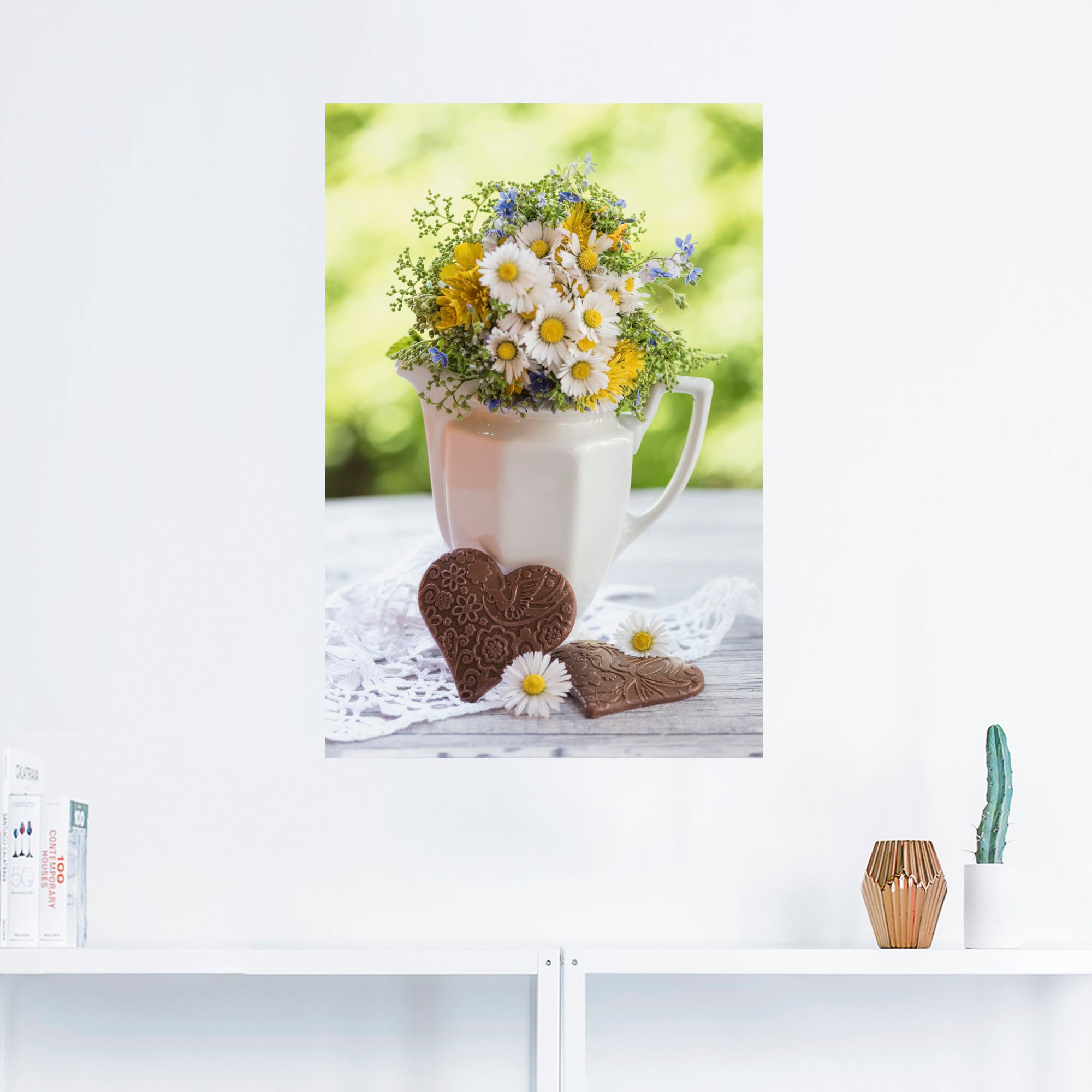 Artland Wandbild »Aus Liebe zum Frühling«, Vasen & Töpfe, (1 St.), als Alubild, Outdoorbild, Leinwandbild, Wandaufkleber, versch. Grössen