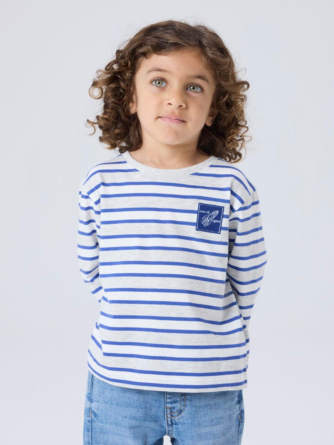 Name It T-shirt à manches longues »NMMKRISTIAN LS NREG TOP PB« Baumwolle, regular fit