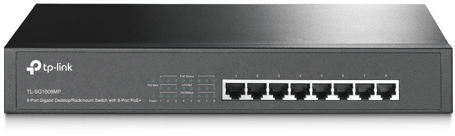 TP-Link Netzwerk-Switch »TL-SG1008MP 8-Port Gigabit PoE+ Switch«, (1 St.)