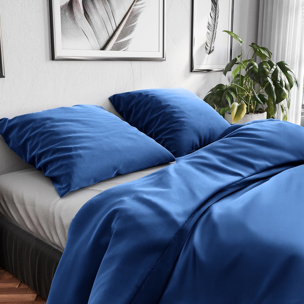 Wolkenfeld Bettwäsche »Renforcé Bettwäsche Baumwolle - Natürlich weiches Schlafgefühl« 2 tlg. 135x200 cm, 155x220 & Übergrössen I inkl. Kissenbezüge 80x80 I uni