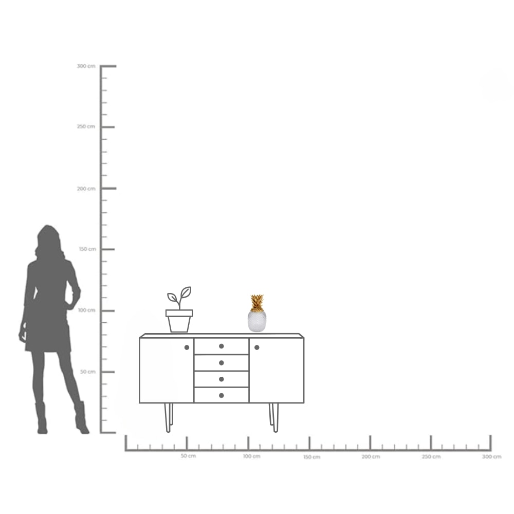 Kare Design Boîte de rangement »Deko Dose Pineapple Visible«