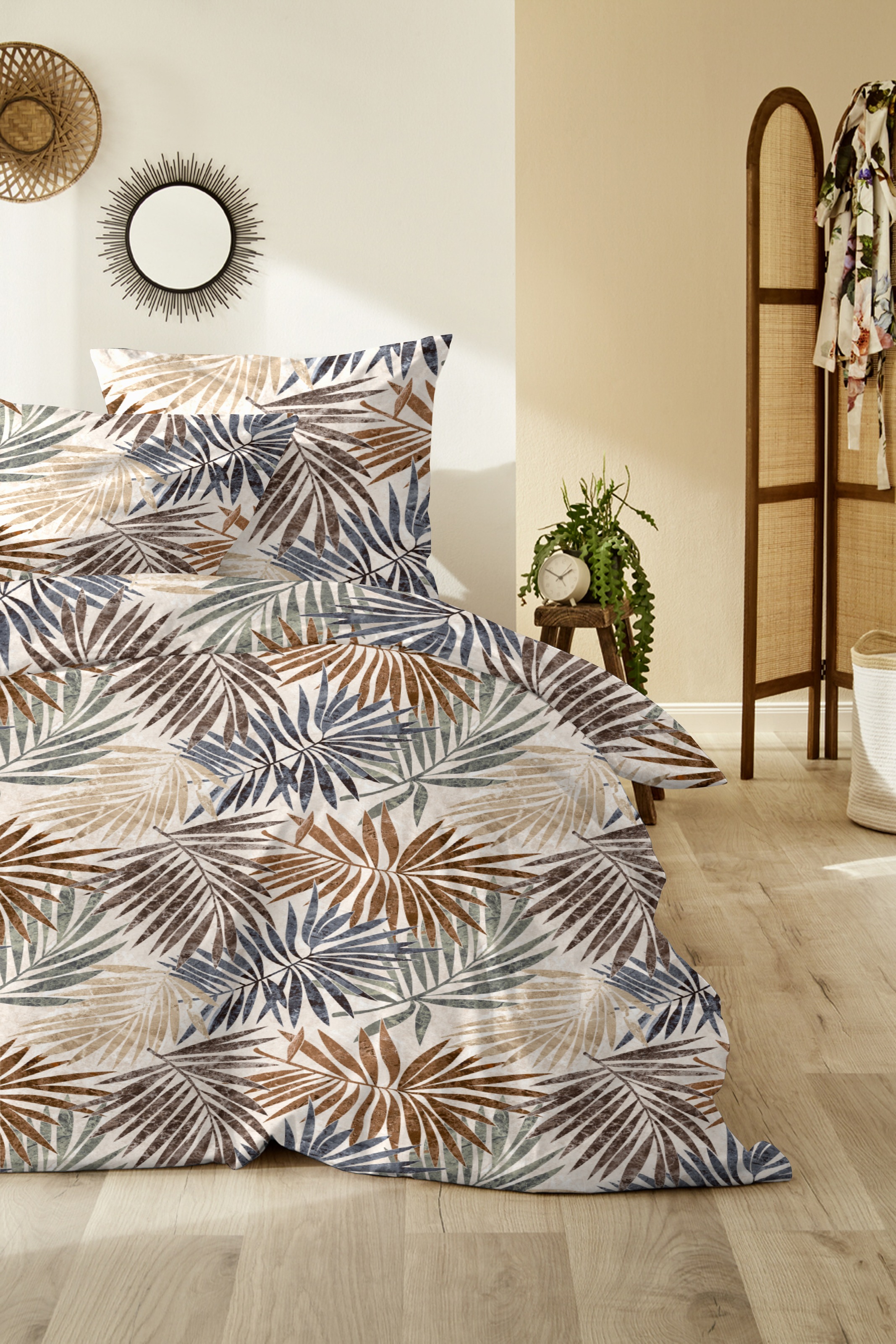 Primera Bettwäsche »Mako-Satin Bettwäsche Boho«, im natürlichen Boho Style