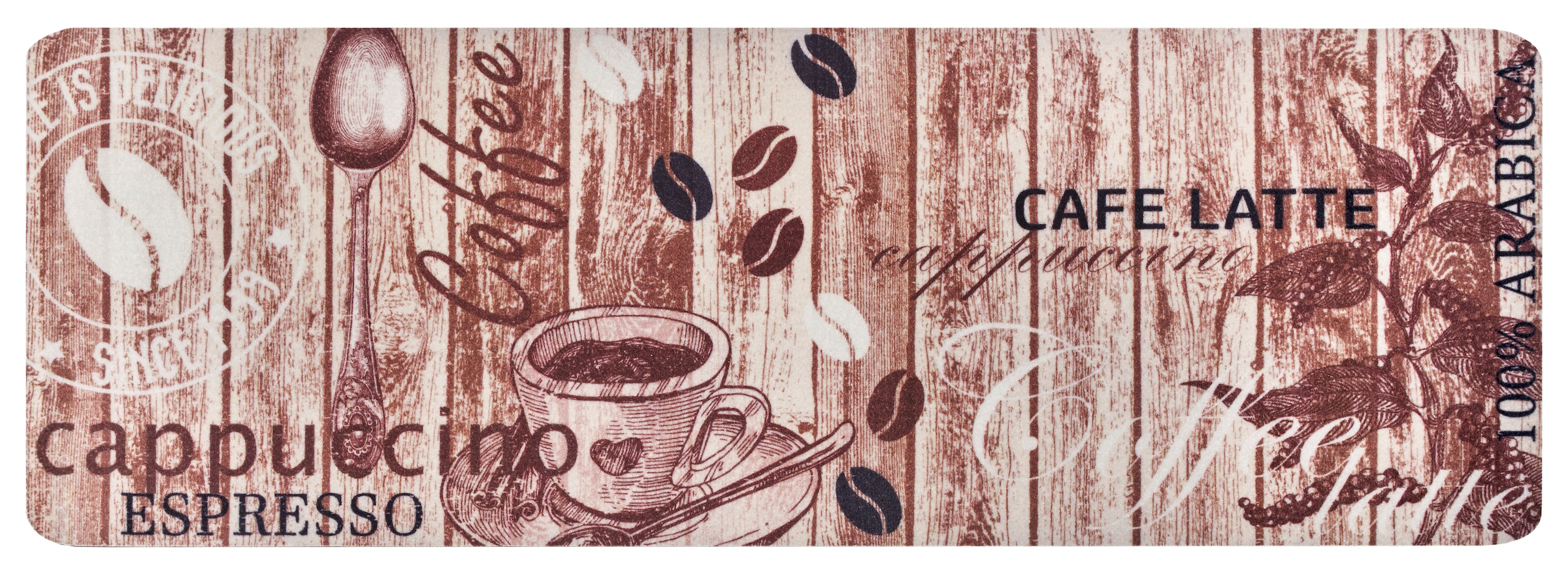 HANSE Home Chemin de cuisine »Delicious Coffee« Rectangulaire 8 mm Höhe Läufer, Rutschfest, Küchenteppich, Küche, Teppich, Pflegeleicht