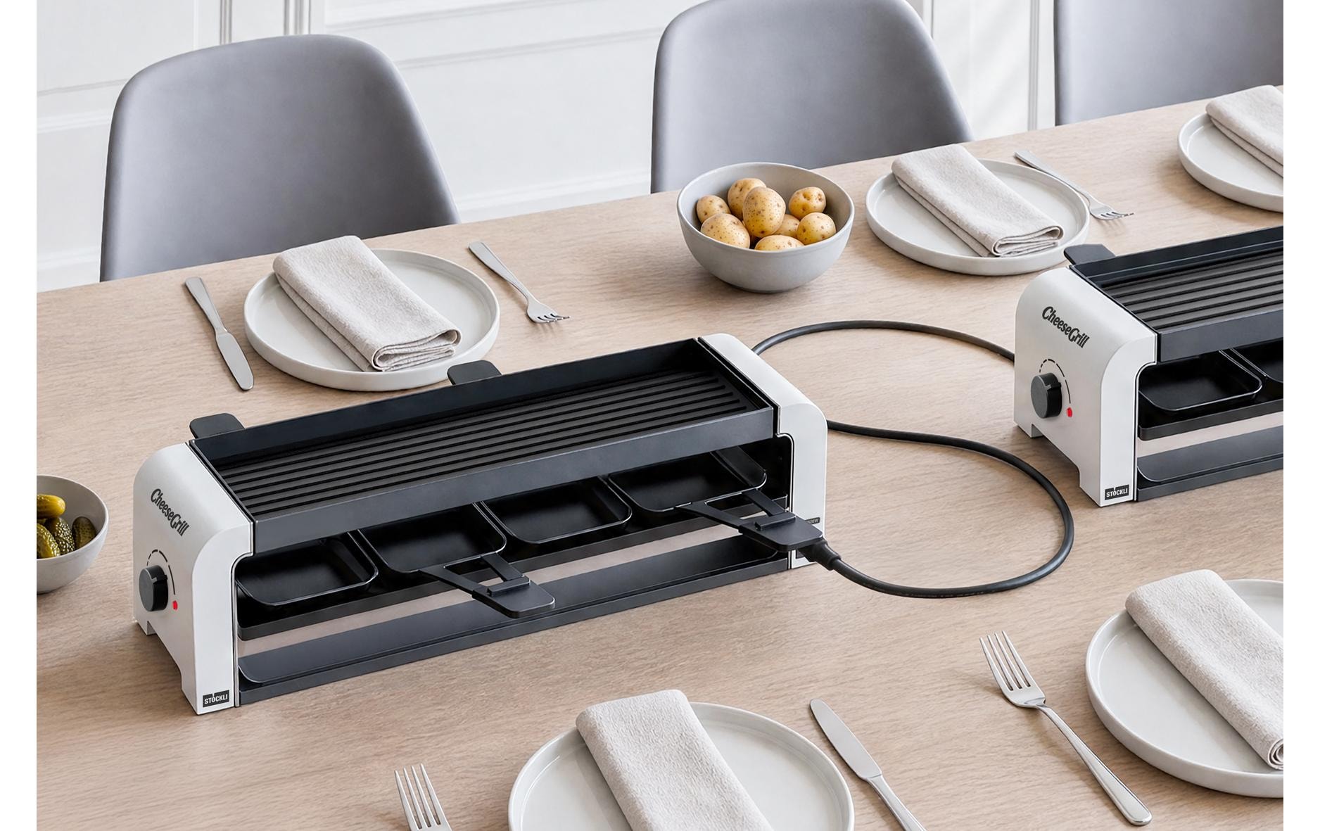 Stöckli Raclette »Stöckli CheeseGrill 4 Connect 12 Personen«