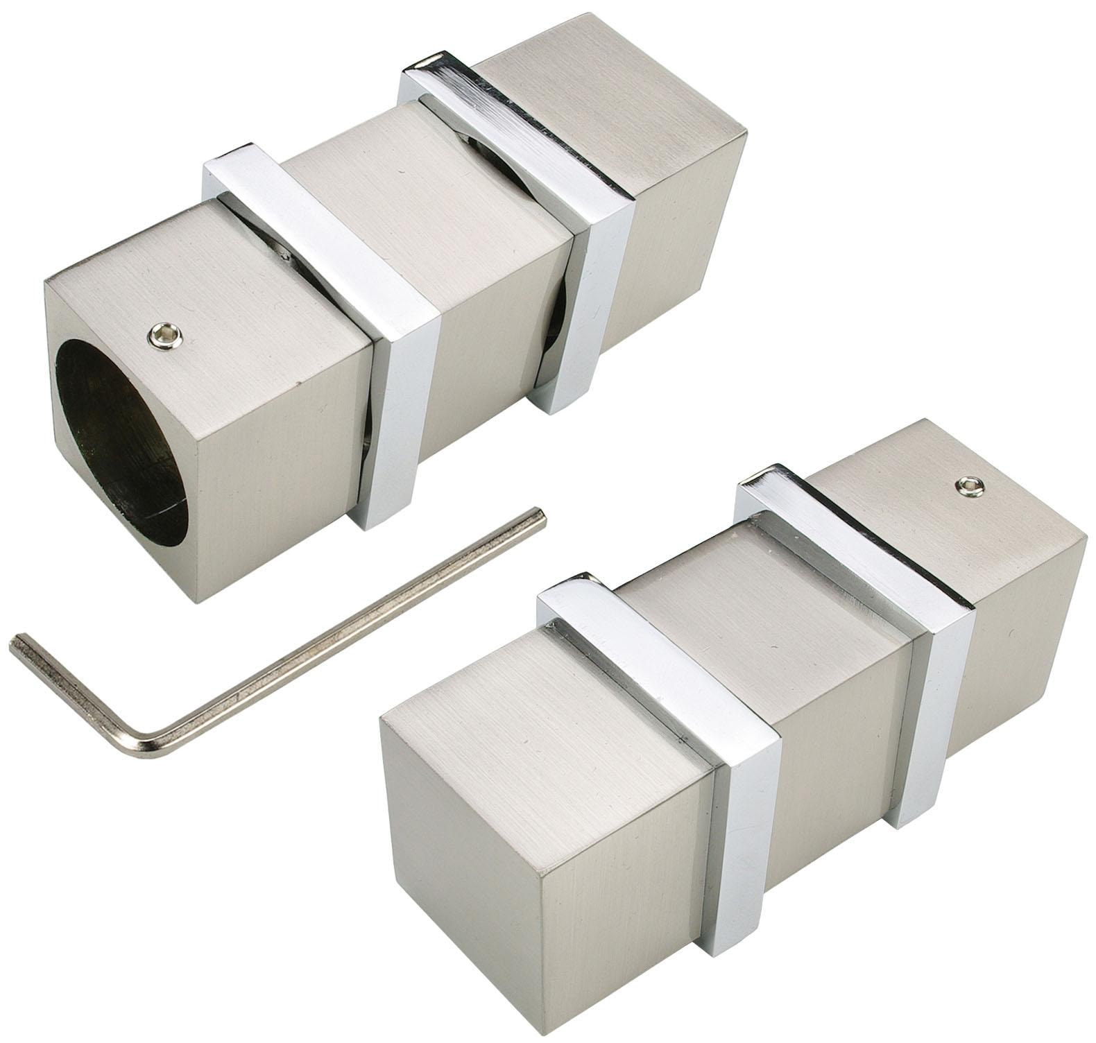 Liedeco Gardinenstange »CELQUADE01SG1L«, 1 läufig-läufig, Fixmass, 1-läufig im Fixmass Ø 25 mm