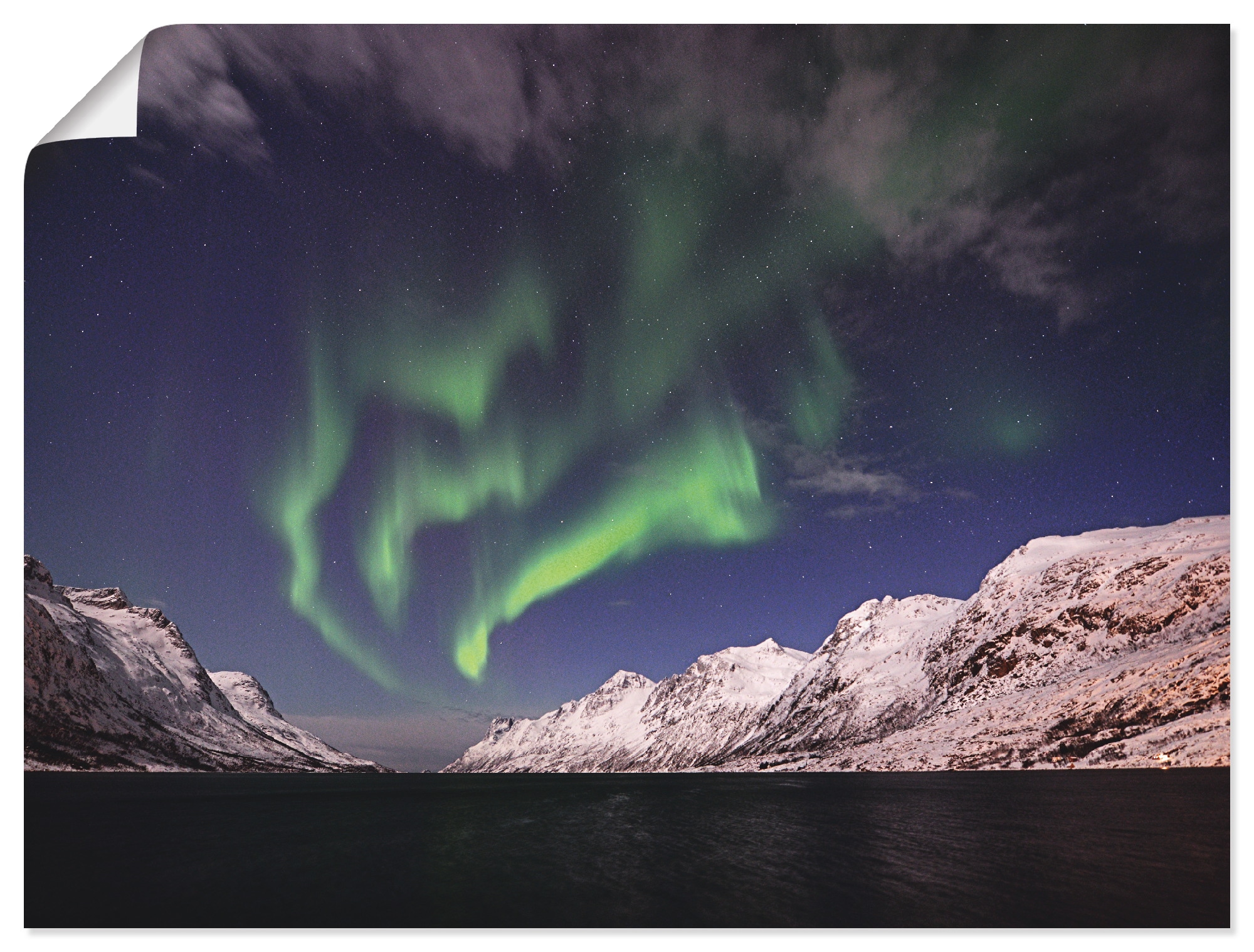 Artland Wandbild »Nordlicht Norwegen I«, günstig (1 Himmel, Alubild, oder Leinwandbild, kaufen Grössen als in St.), versch. Wandaufkleber Poster