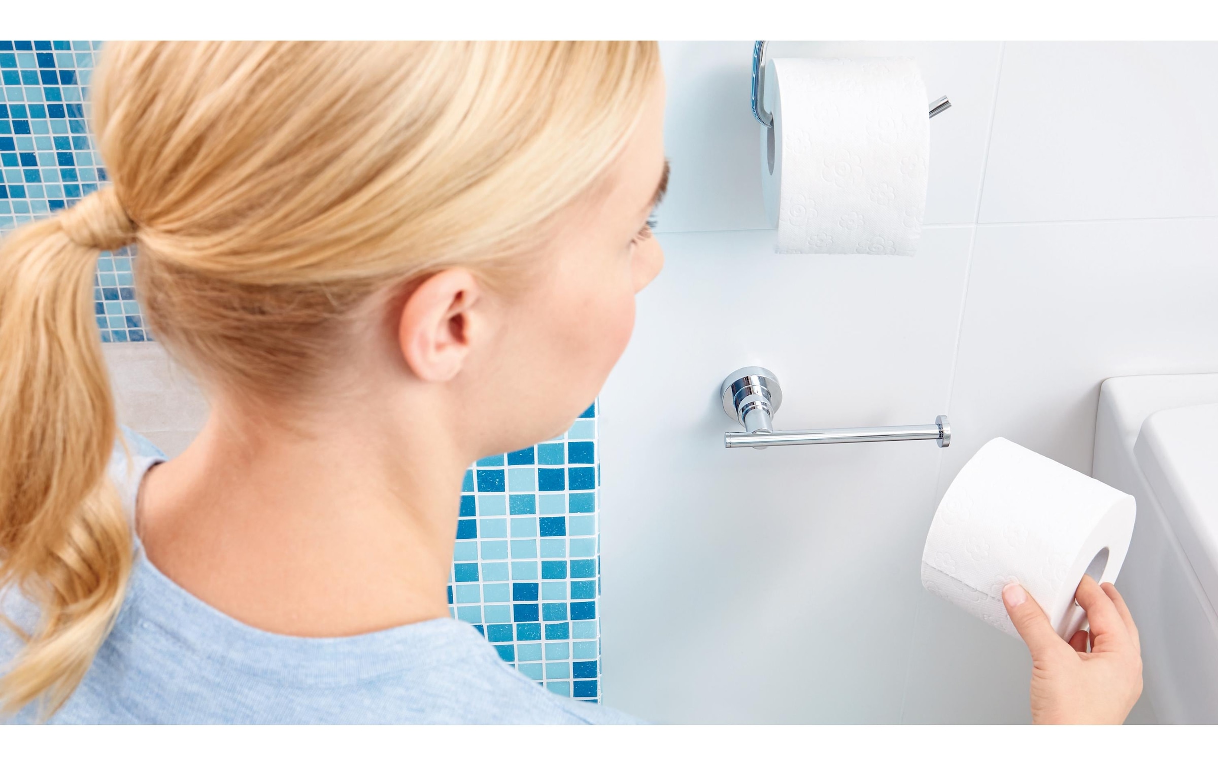 tesa Toilettenpapierhalter »Luup«
