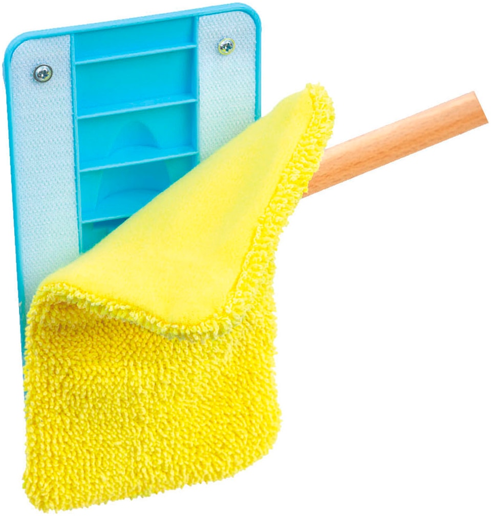 Hape Balai pour enfants »Spielzeug-Putzset mit Ordnungsständer«